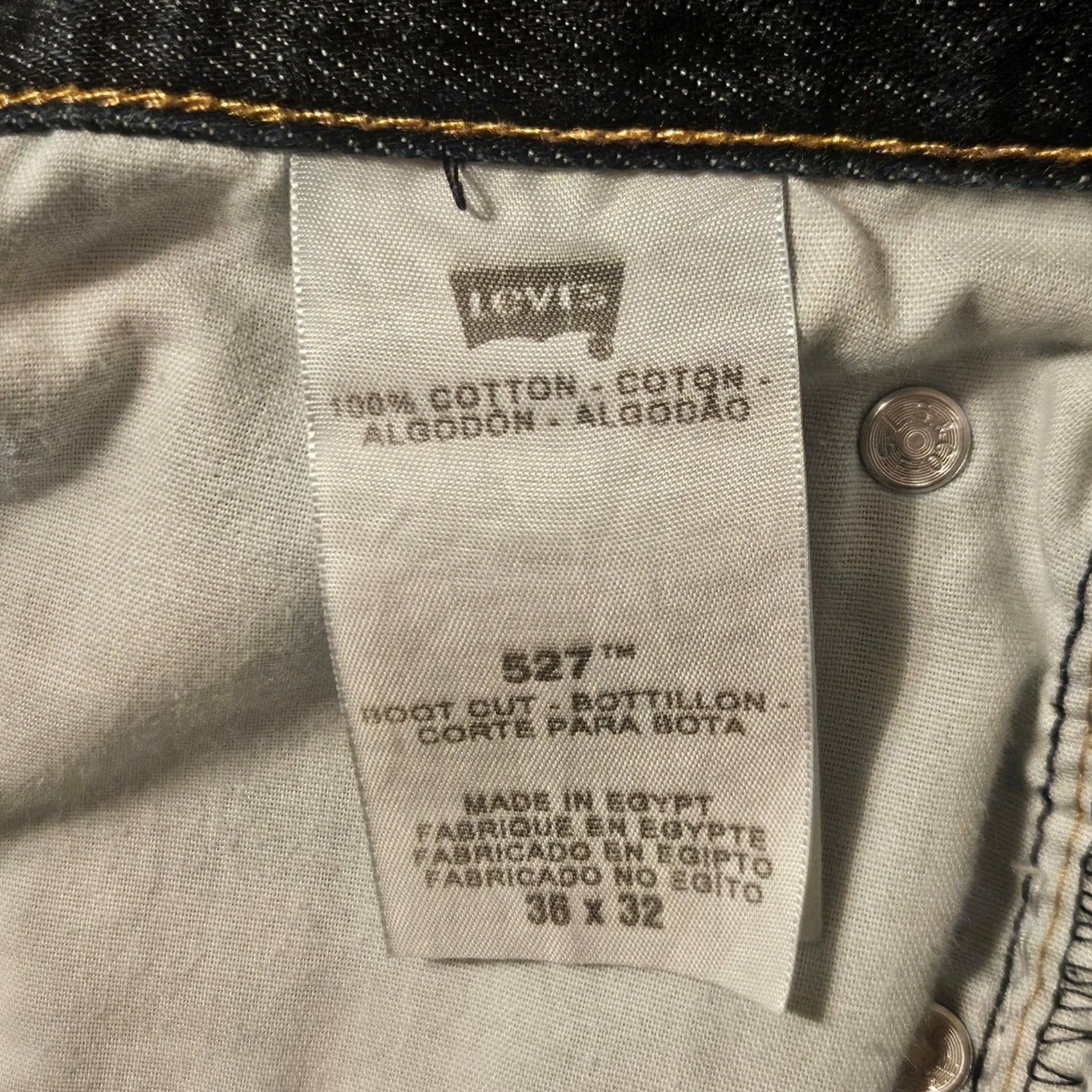 Levi's Levi's 527 Boot Cut Dark Wash Western Ranch Cowboy Jeans Mens 36x32 Size US 36 / EU 52 - 4 Thumbnail
