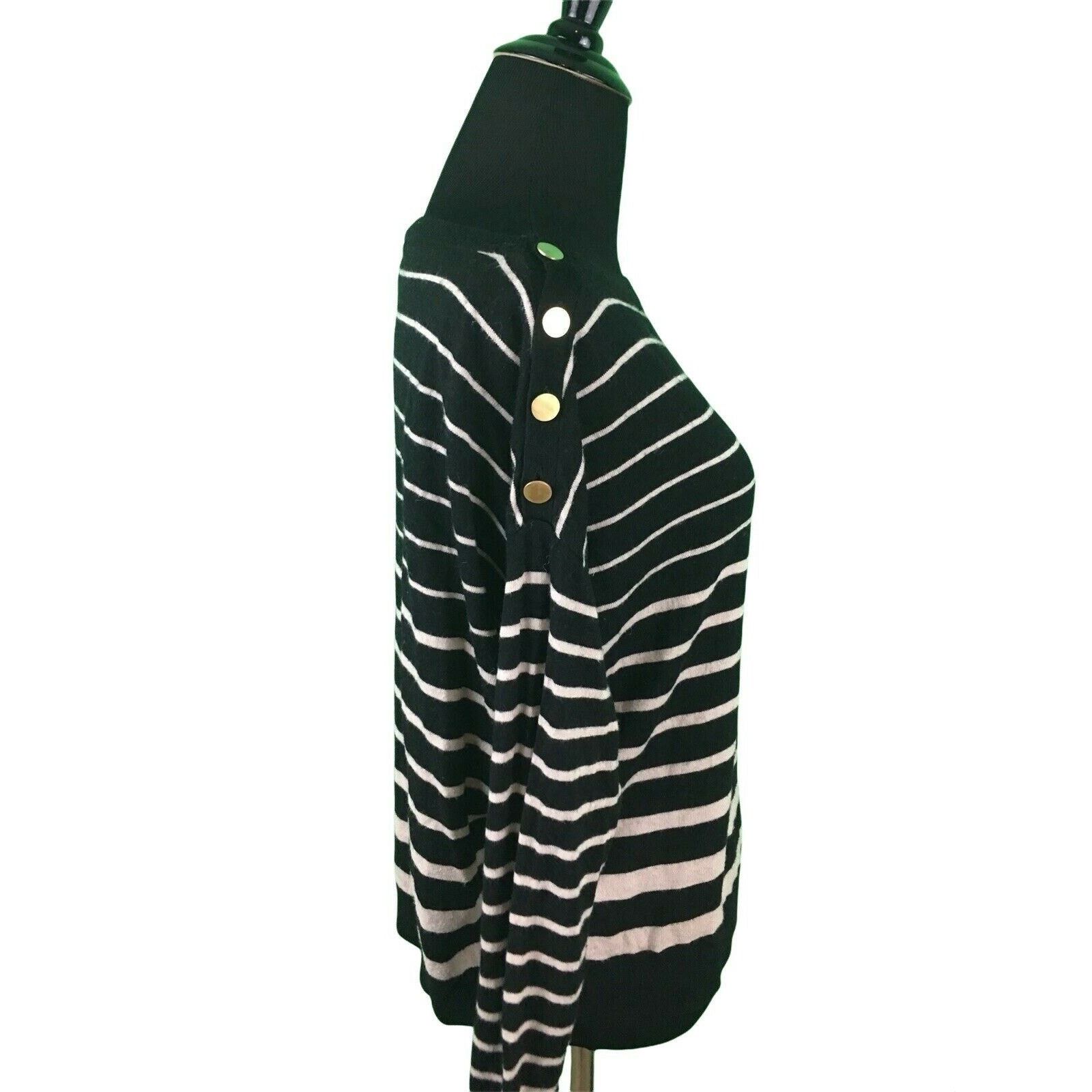 Ann Taylor Ann Taylor Striped Long Sleeves Knit Top Sweater Size Medium Size M / US 6-8 / IT 42-44 - 4 Thumbnail