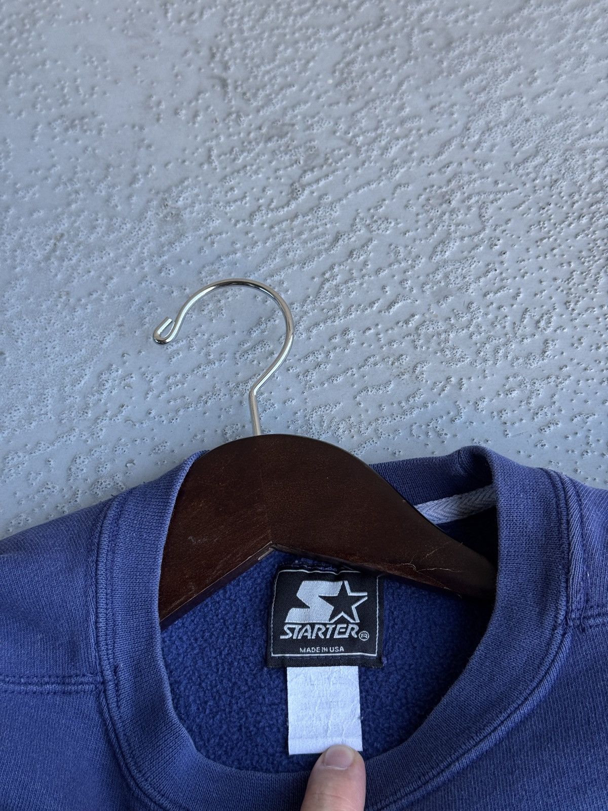 Starter Vintage STARTER Sweatshirt Big Logo Embroidery USA made Size US L / EU 52-54 / 3 - 3 Thumbnail