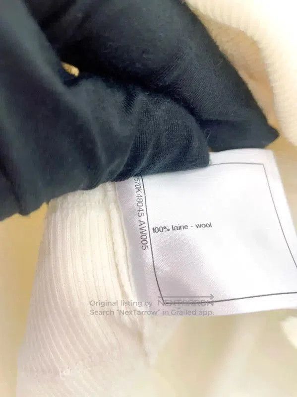 Chanel Chanel Cream Ruffled Knit Sweater for Women . Size L / US 10 / IT 46 - 8 Thumbnail