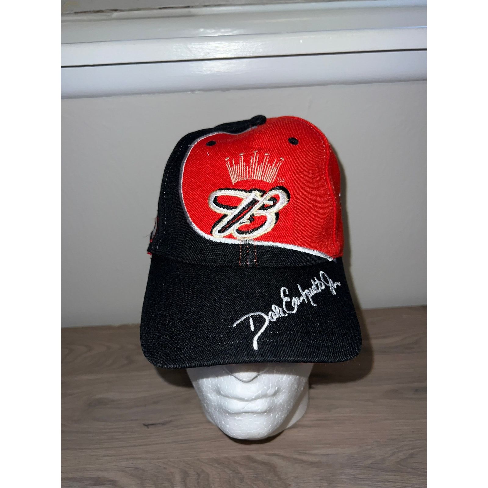 Vintage Y2K Dale Earnhardt Jr. Budweiser Red Hat Headwear 2000s OS Size ONE SIZE - 1 Thumbnail