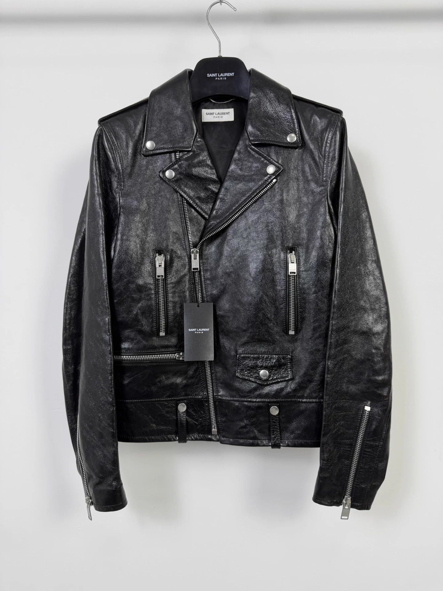 Saint Laurent Paris SS16 Surf Sound Leather Biker jacket 46 | Grailed