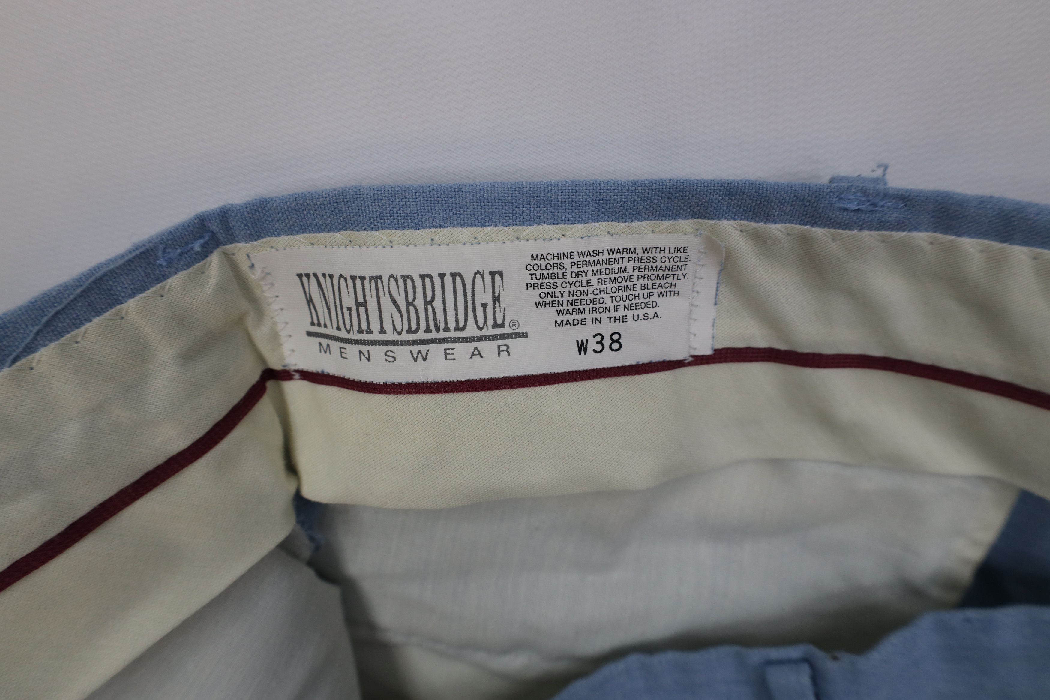 Vintage Vintage 90s Streetwear Above Knee Chino Shorts Blue USA Size US 38 / EU 54 - 7 Thumbnail