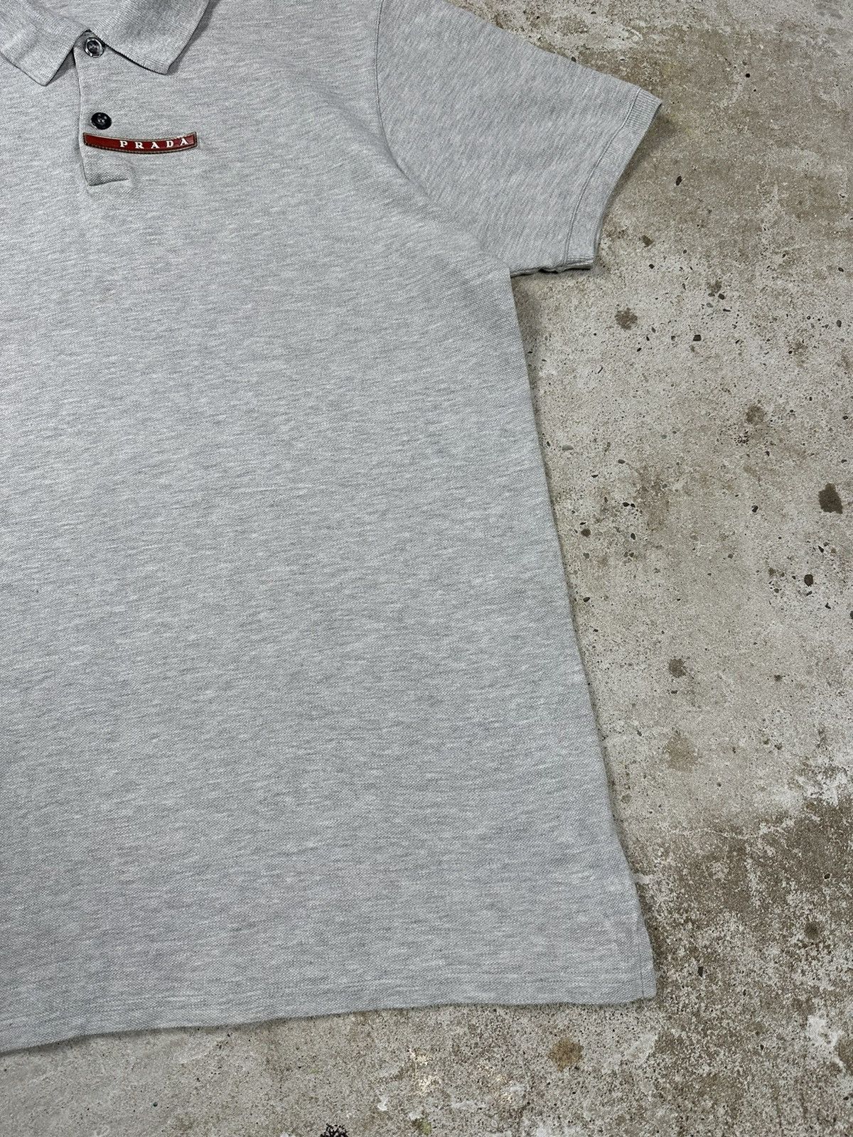 Prada Vintage Prada Grey Polo T Shirt Tab Size US XL / EU 56 / 4 - 3 Thumbnail