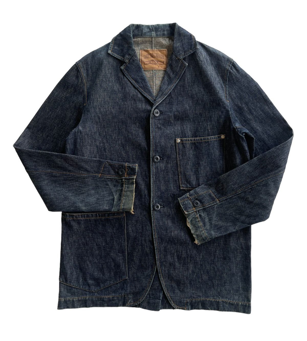Japanese Brand Vintage Japanese Workers Denim Jacket Size US S / EU 44-46 / 1 - 4 Thumbnail