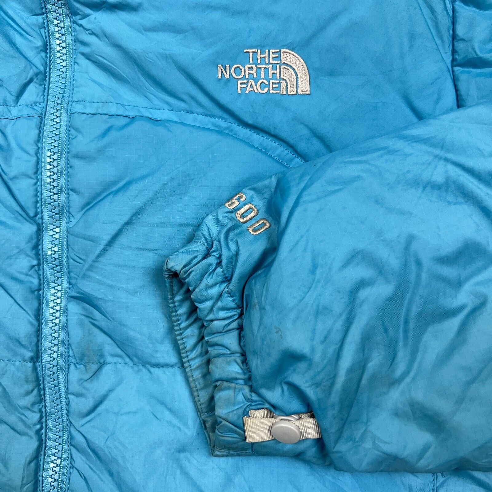 The North Face × Vintage The North Face Jacket Medium Nuptse 600 Down Outdoor Puffer Size M / US 6-8 / IT 42-44 - 2 Thumbnail