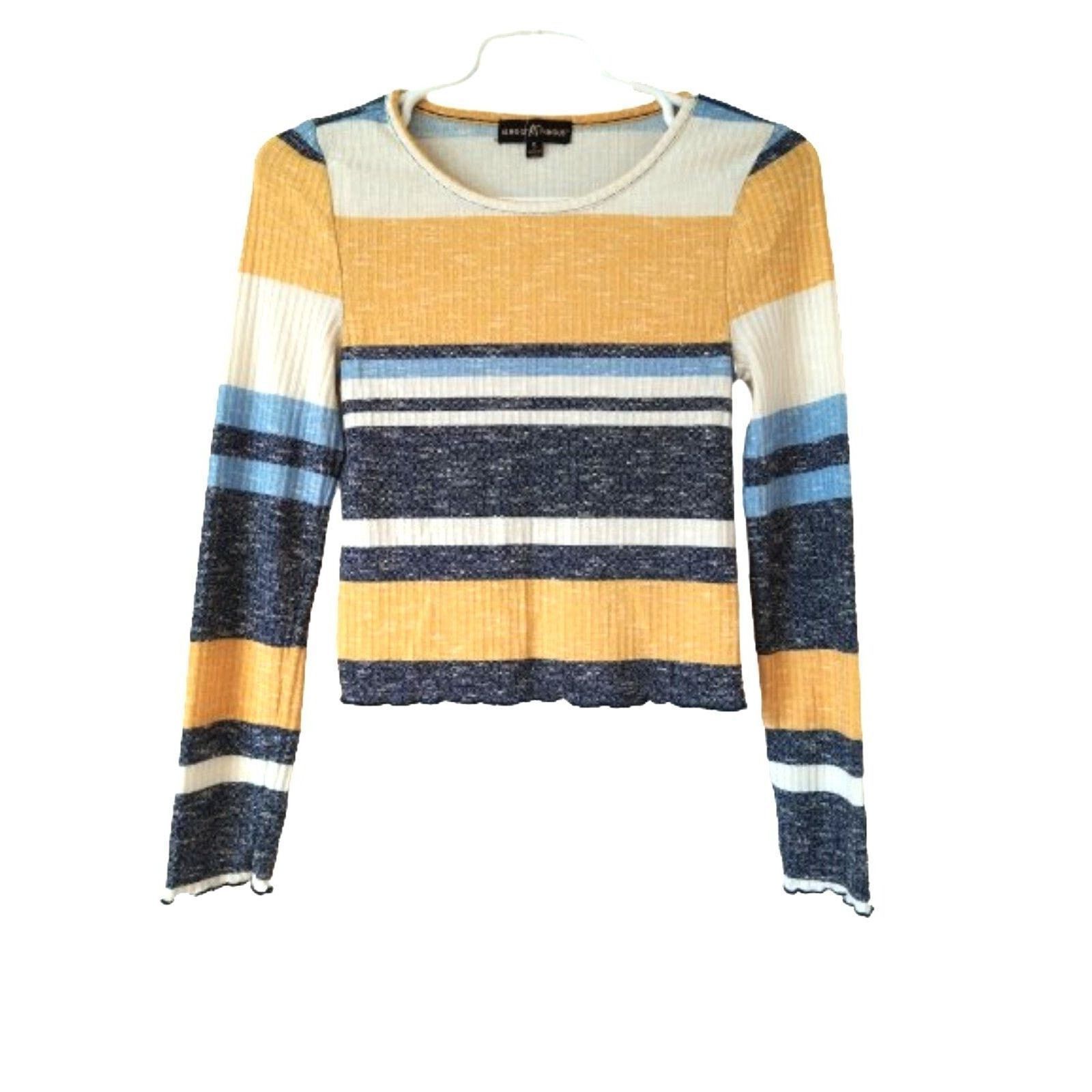 Almost Famous Almost Famous yellow long sleeve crew neck sweatshirt S Size S / US 4 / IT 40 - 1 Thumbnail
