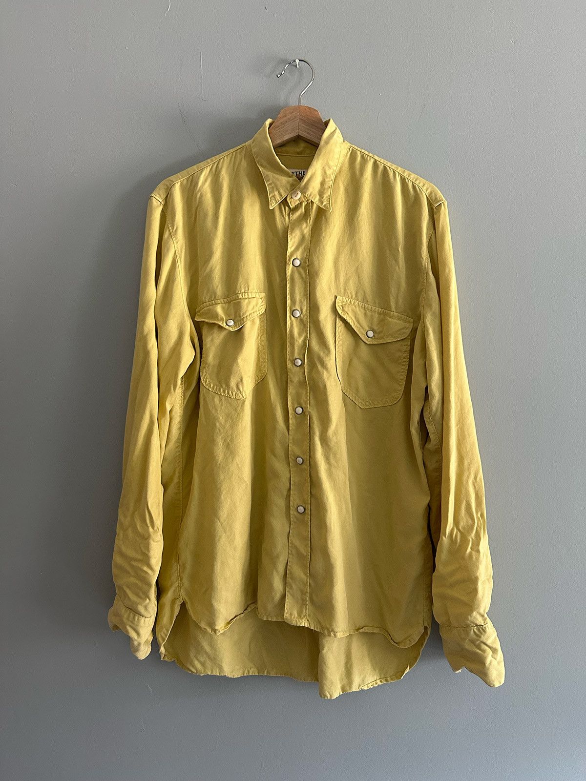 WYTHE Wythe tencel western shirt mint green | Grailed