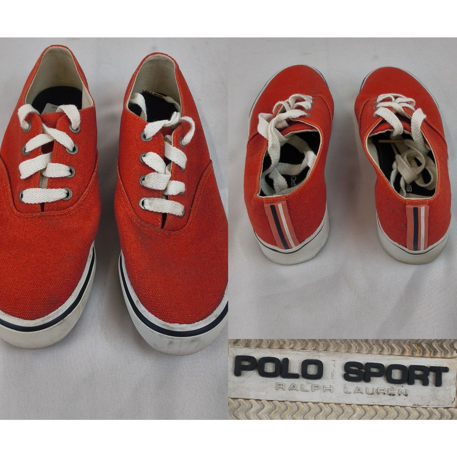 Ralph Lauren Polo Sport Ralph Lauren Canvas VTG Tennis Shoe Men's 7.5 Red Size US 7.5 / EU 40-41 - 1 Thumbnail