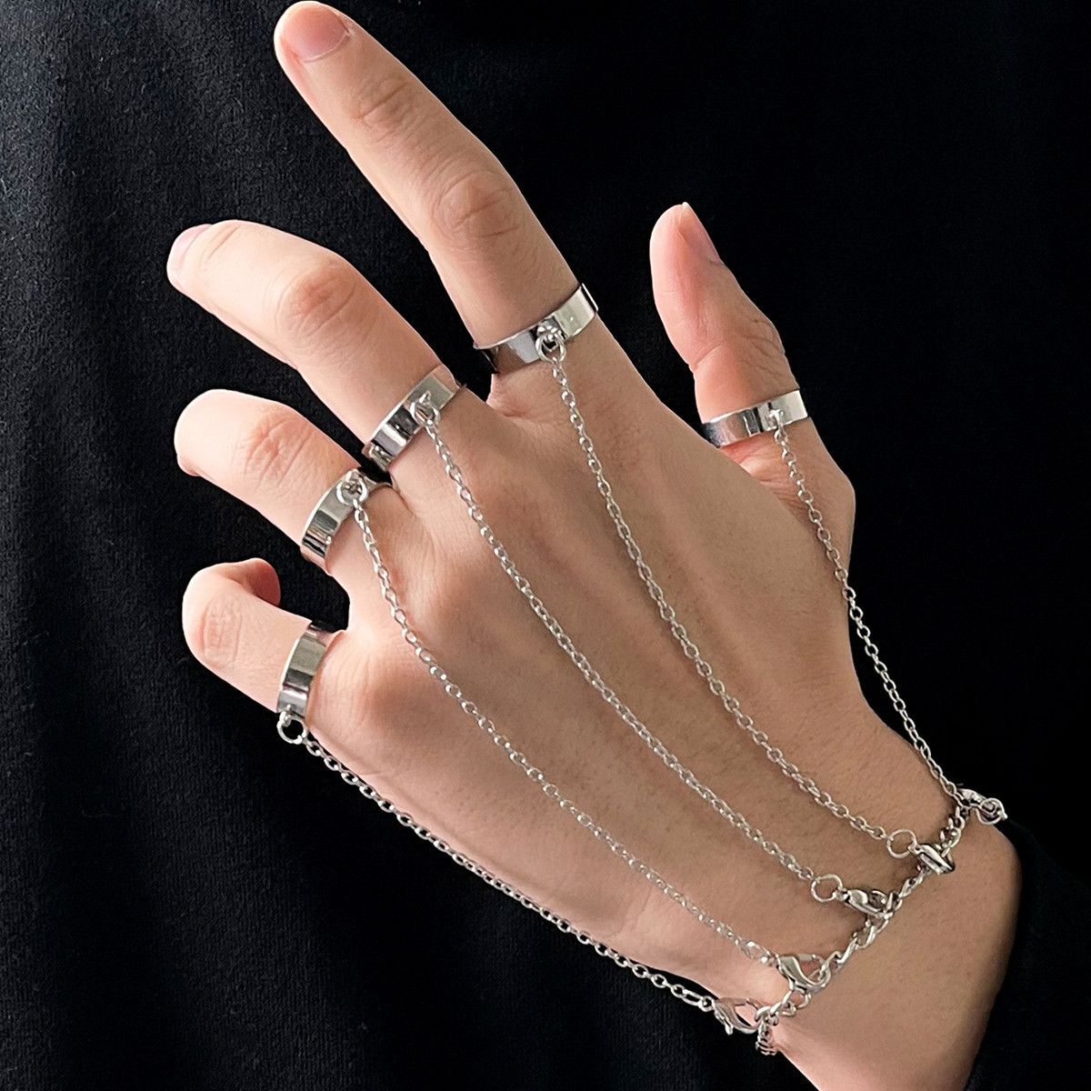 Jewelry Retro Bracelet Y2K Punk Chain Gotch Bracelets Chains Size ONE SIZE - 1 Thumbnail