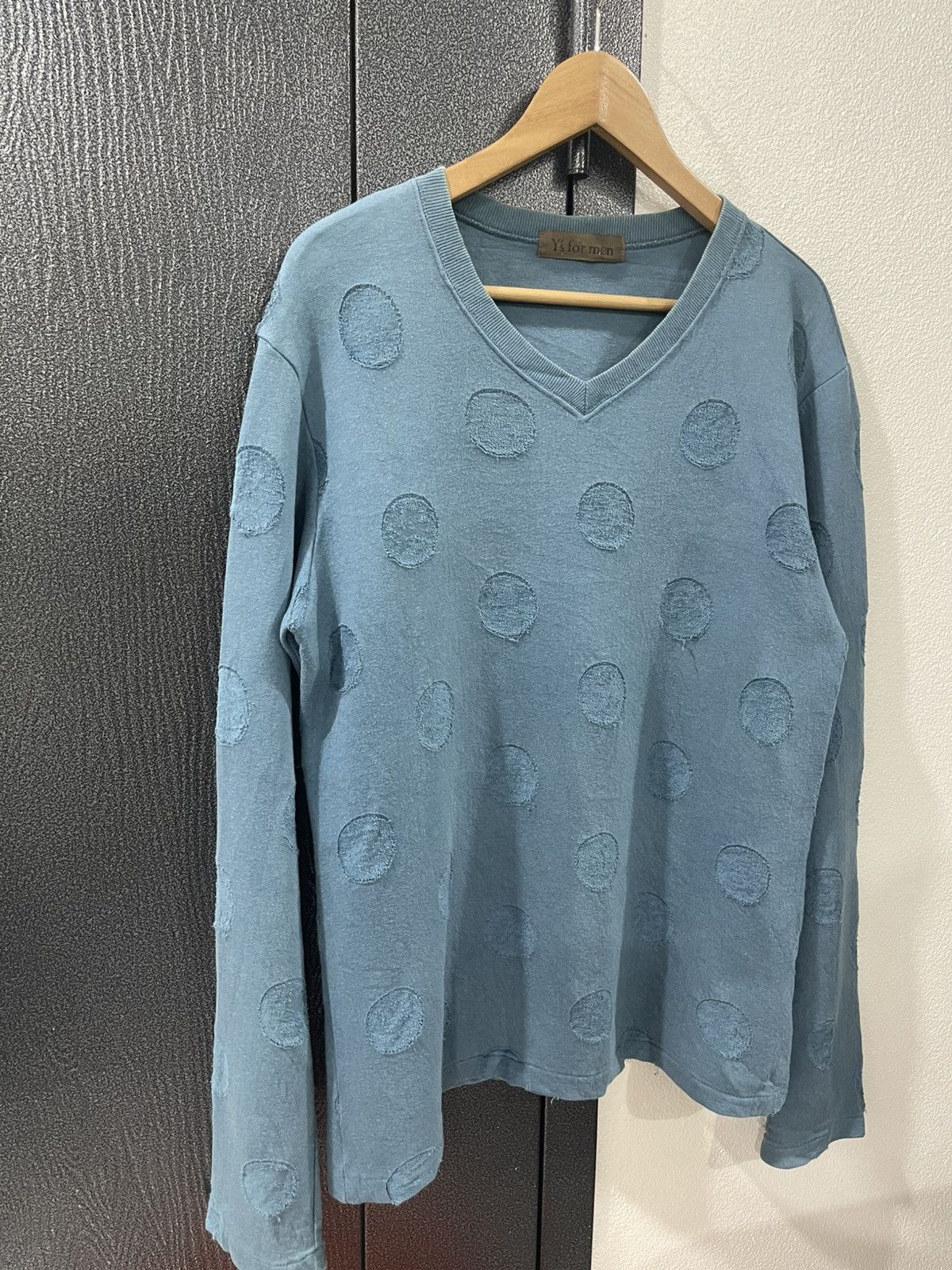 Y's for Men Y’s for men Longsleeve V-Neck Polka Dot Shirt Size US L / EU 52-54 / 3 - 3 Thumbnail
