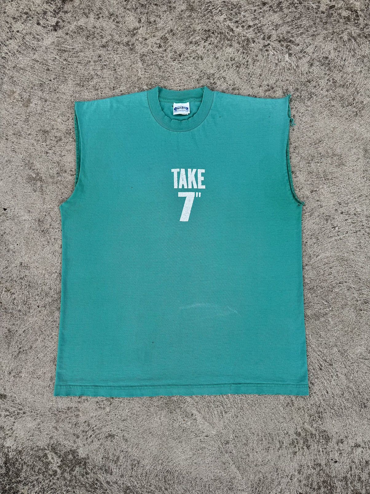 Vintage 90s Porn Star TAKE 7”- UP YOURS Thrashed Cut-Off T-shirt | Grailed