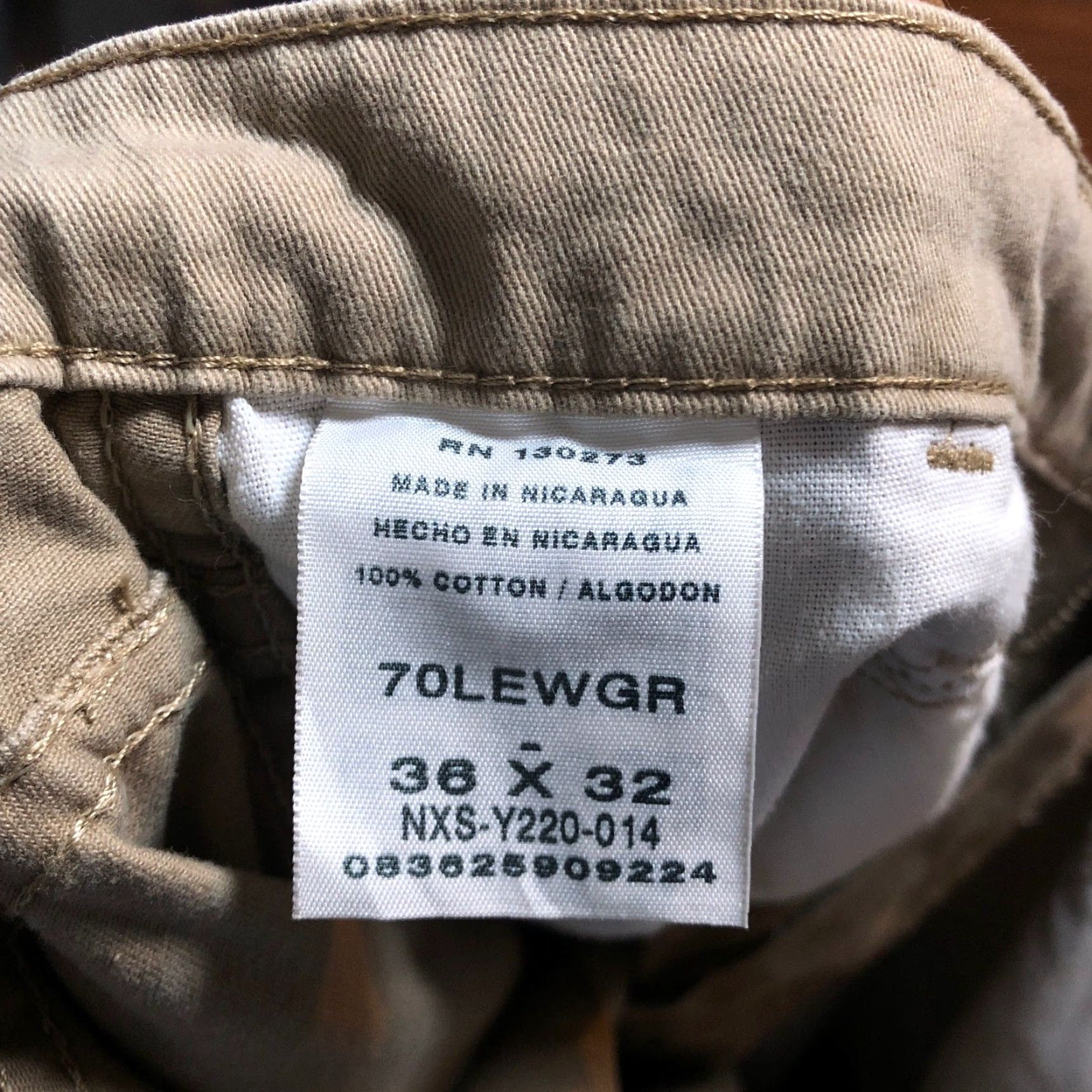 Wrangler Wrangler Mens Pants Tan Cargo Straight Outdoors Work Performance 36x32 Size US 36 / EU 52 - 5 Thumbnail