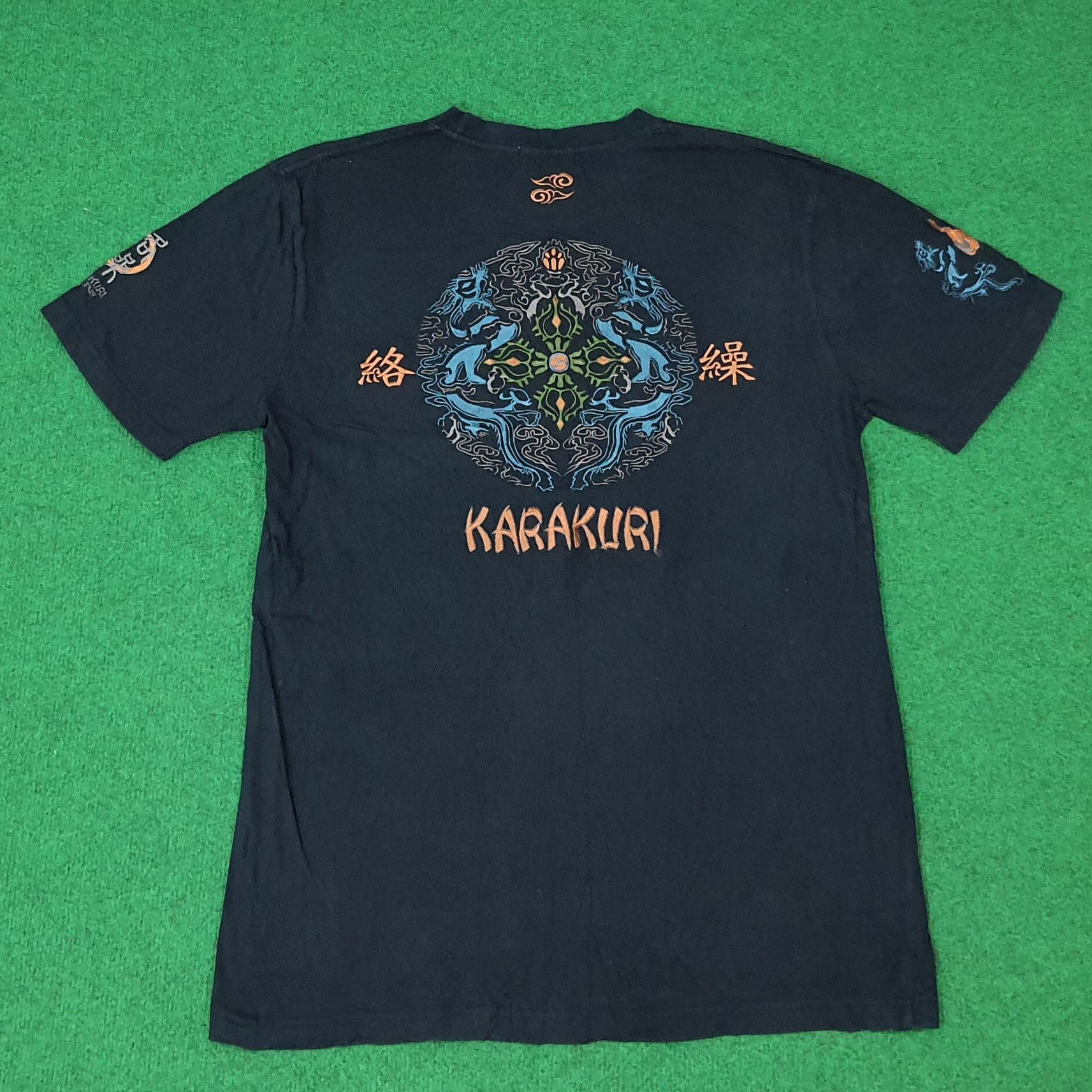 Karakuri Tamashii Vintage Karakuri Tamashii Embroidery Dragon Tshirt C276N38 Size US M / EU 48-50 / 2 - 1 Thumbnail
