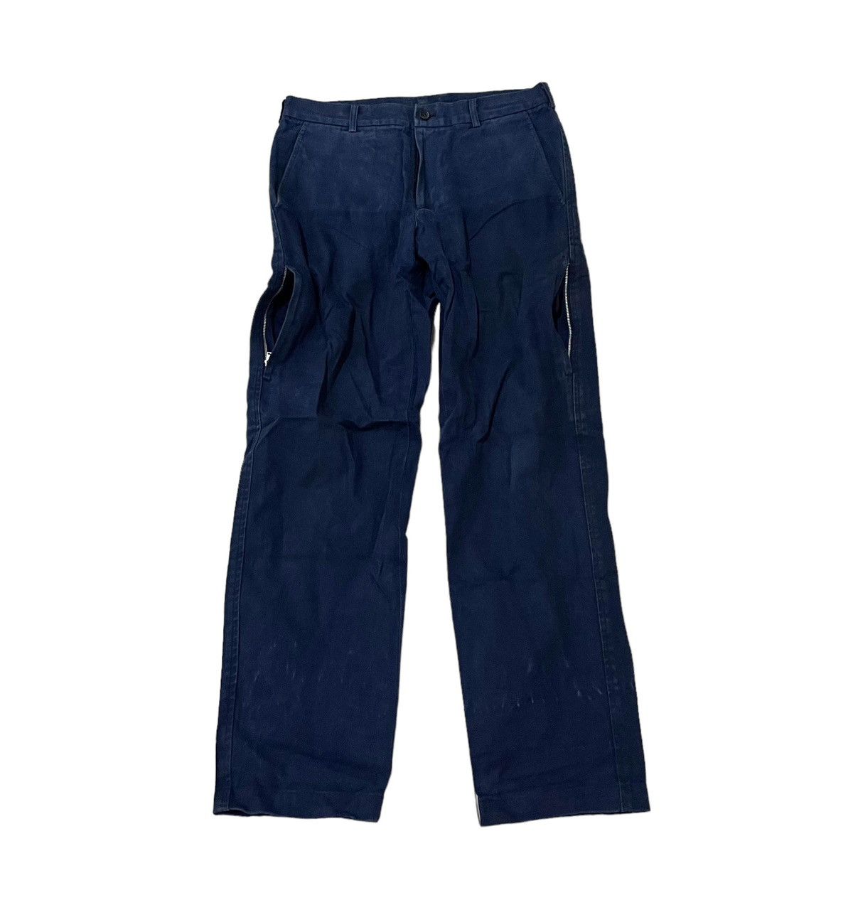 Cdg homme AD2001 side zipper straight trousers