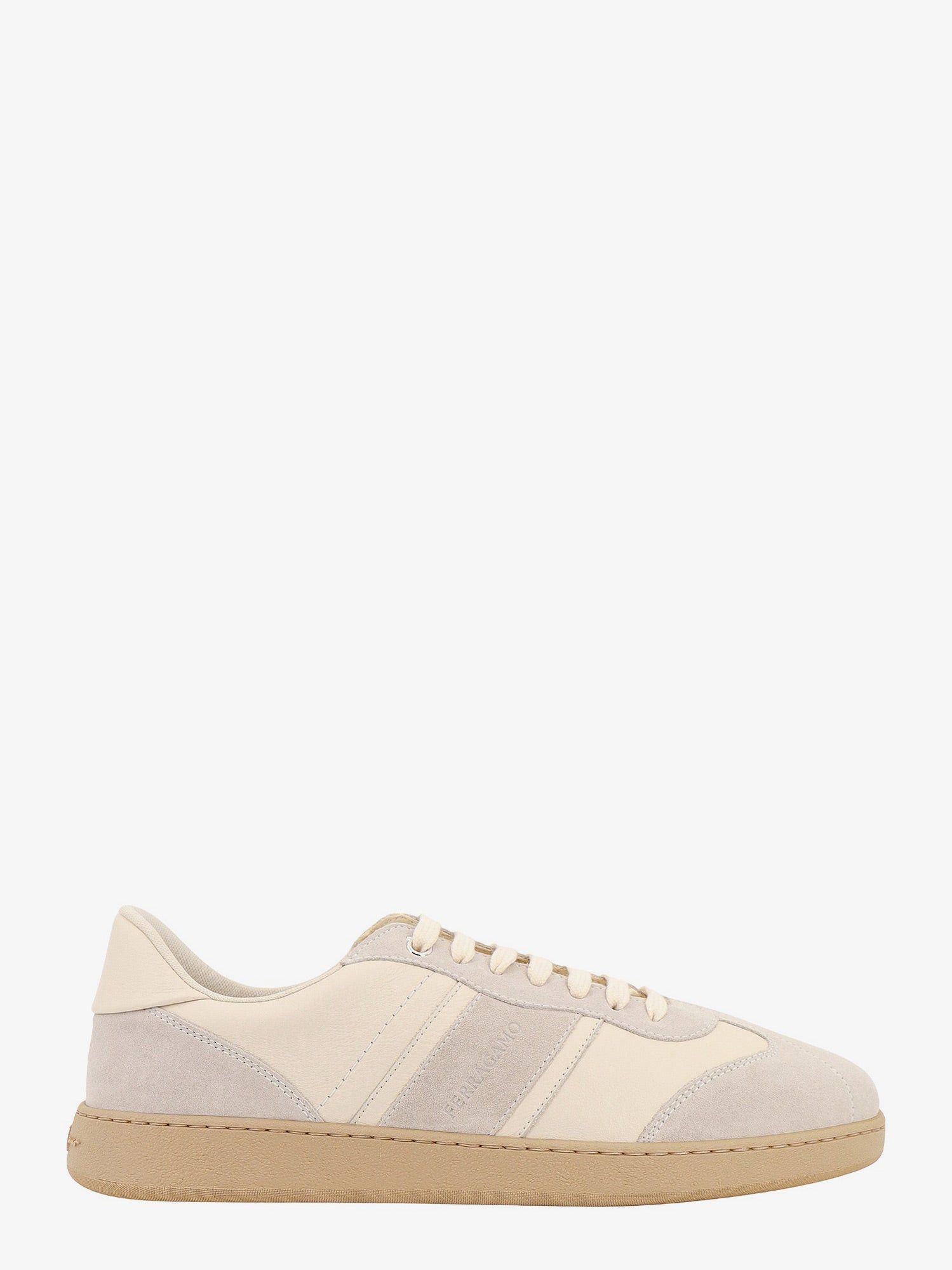 image of Salvatore Ferragamo Sneakers Man Beige Sneakers, Men's (Size 7)
