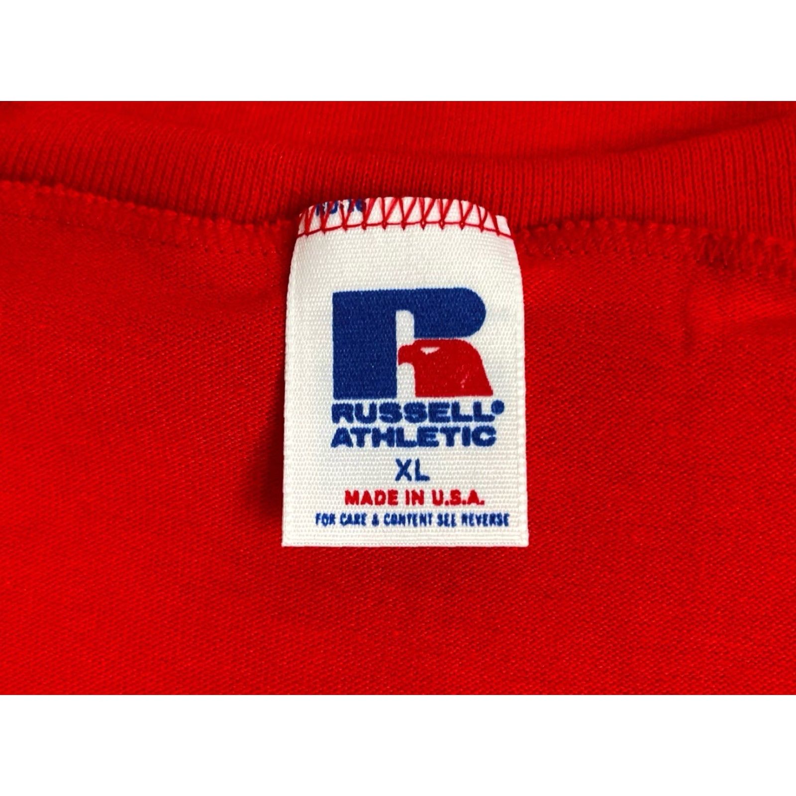 Russell Athletic VINTAGE Russell Athletic V-Neck T-Shirt Mens XL Red 90s NOS NWOT Deadstock USA Size US XL / EU 56 / 4 - 4 Thumbnail