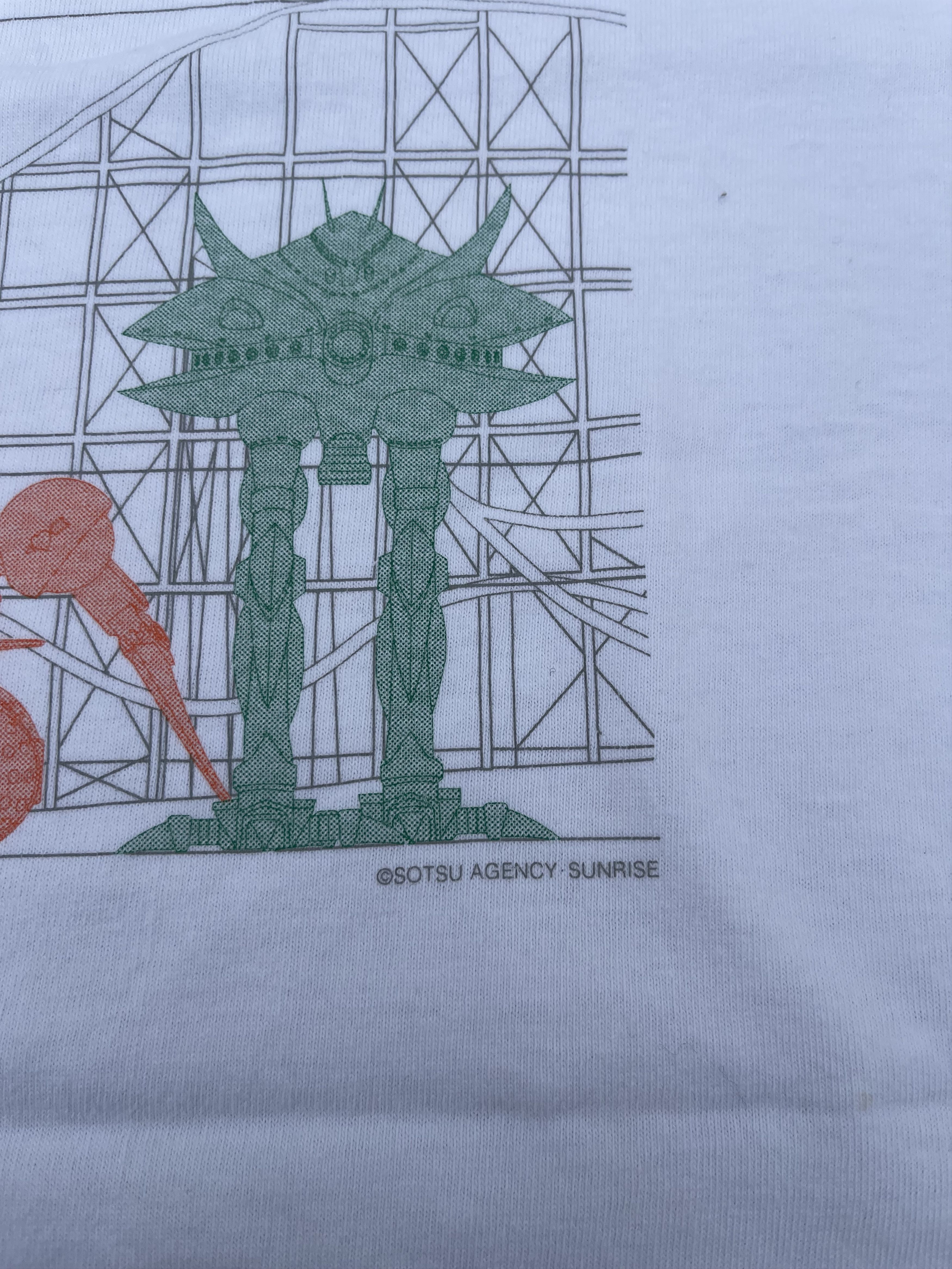 Anime Vintage y2k Gundam White Tee Shirt Size US M / EU 48-50 / 2 - 10 Thumbnail