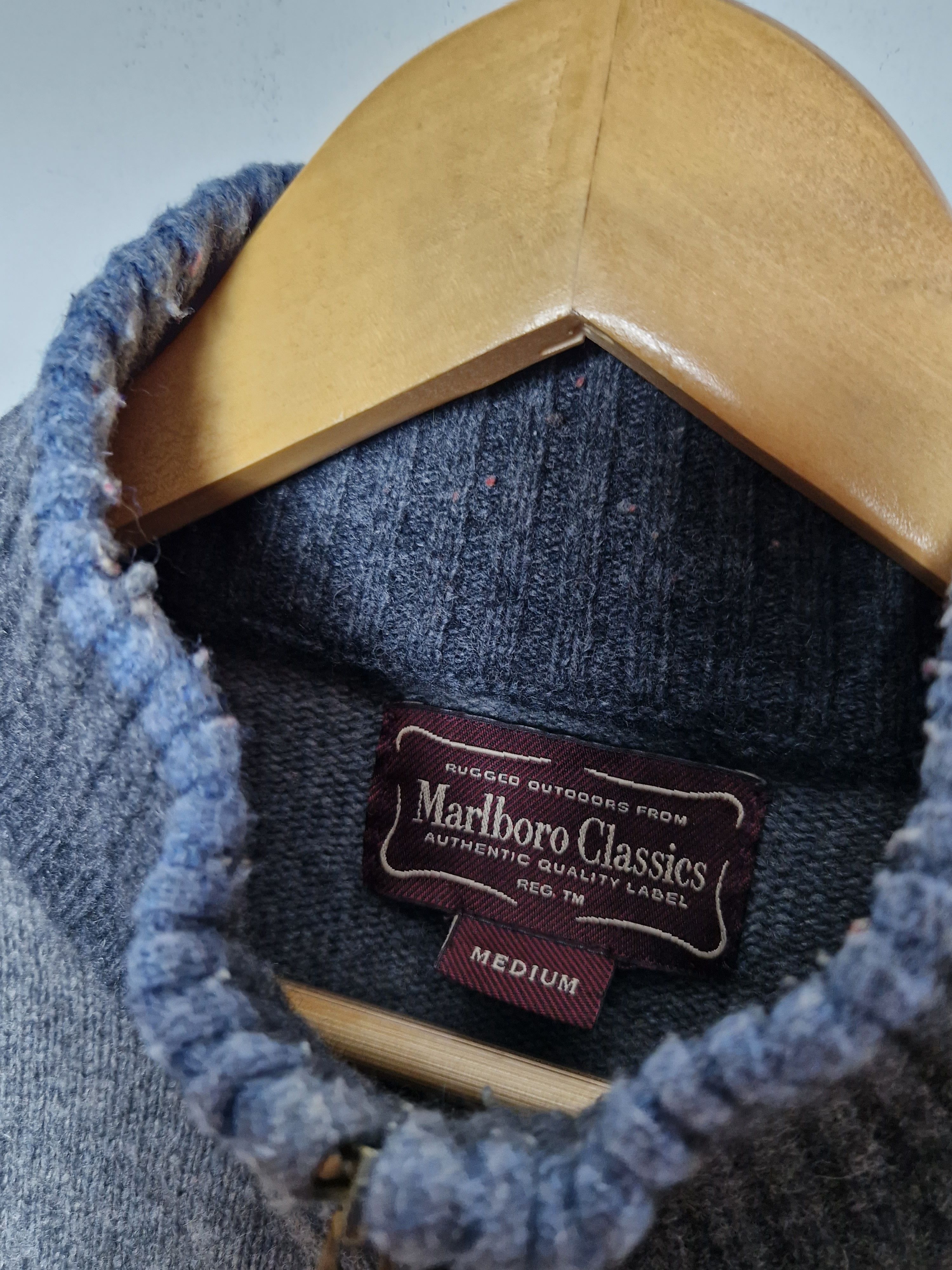 Marlboro Marlboro Classics wool vintage zip sweater Size US M / EU 48-50 / 2 - 5 Thumbnail