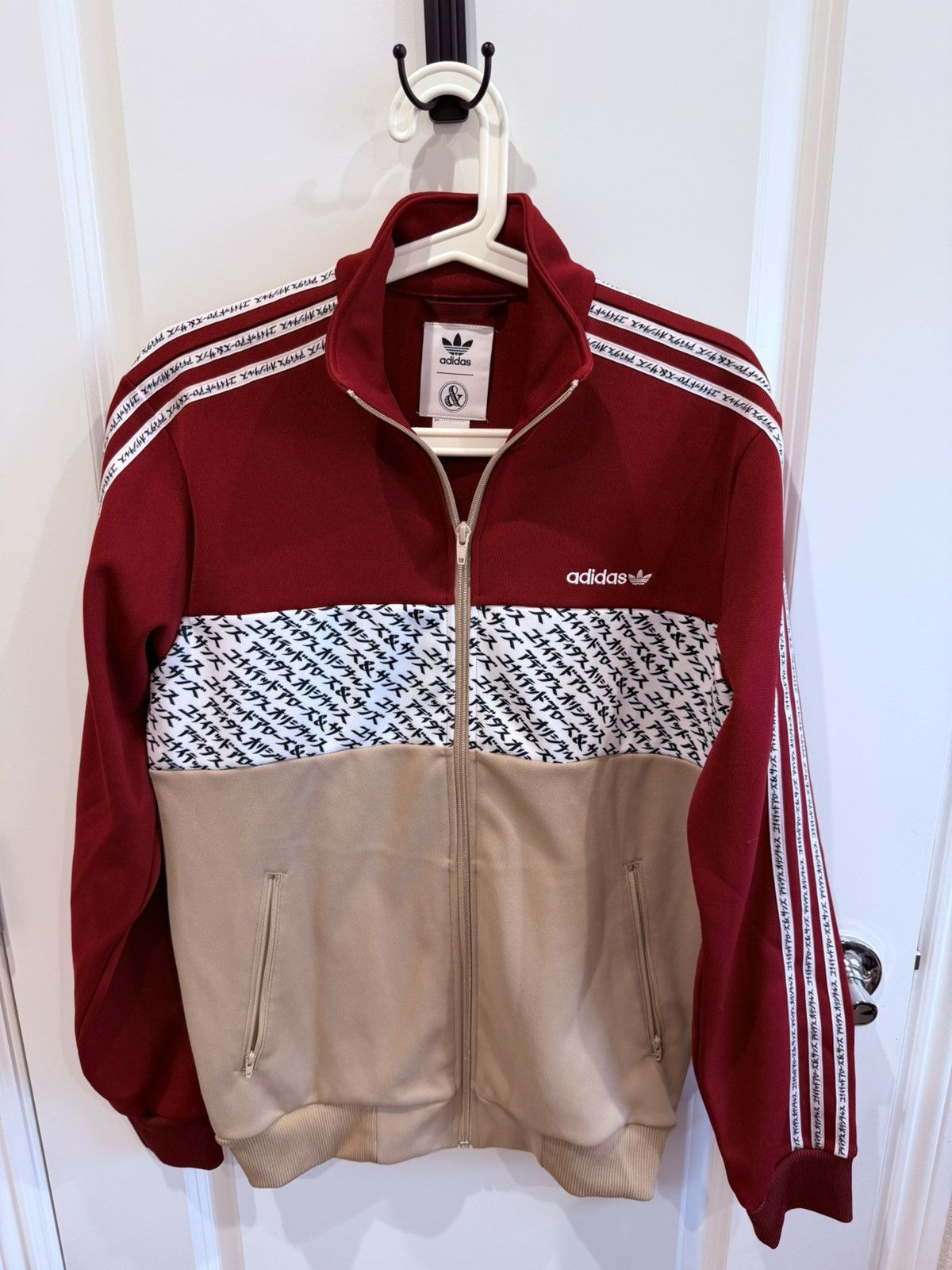 Adidas ADIDAS UNITED ARROWS & SONS MIKITYPE Burgundy Track Jacket Size US S / EU 44-46 / 1 - 1 Thumbnail