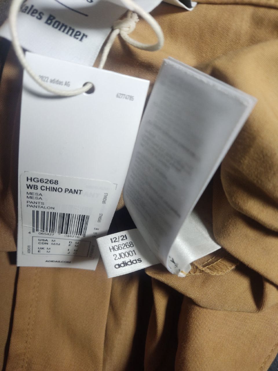 Adidas × Wales Bonner Wales Bonner Adidas Chino Pants Mesa HG6268 M SIZE Size US 32 / EU 48 - 8 Thumbnail