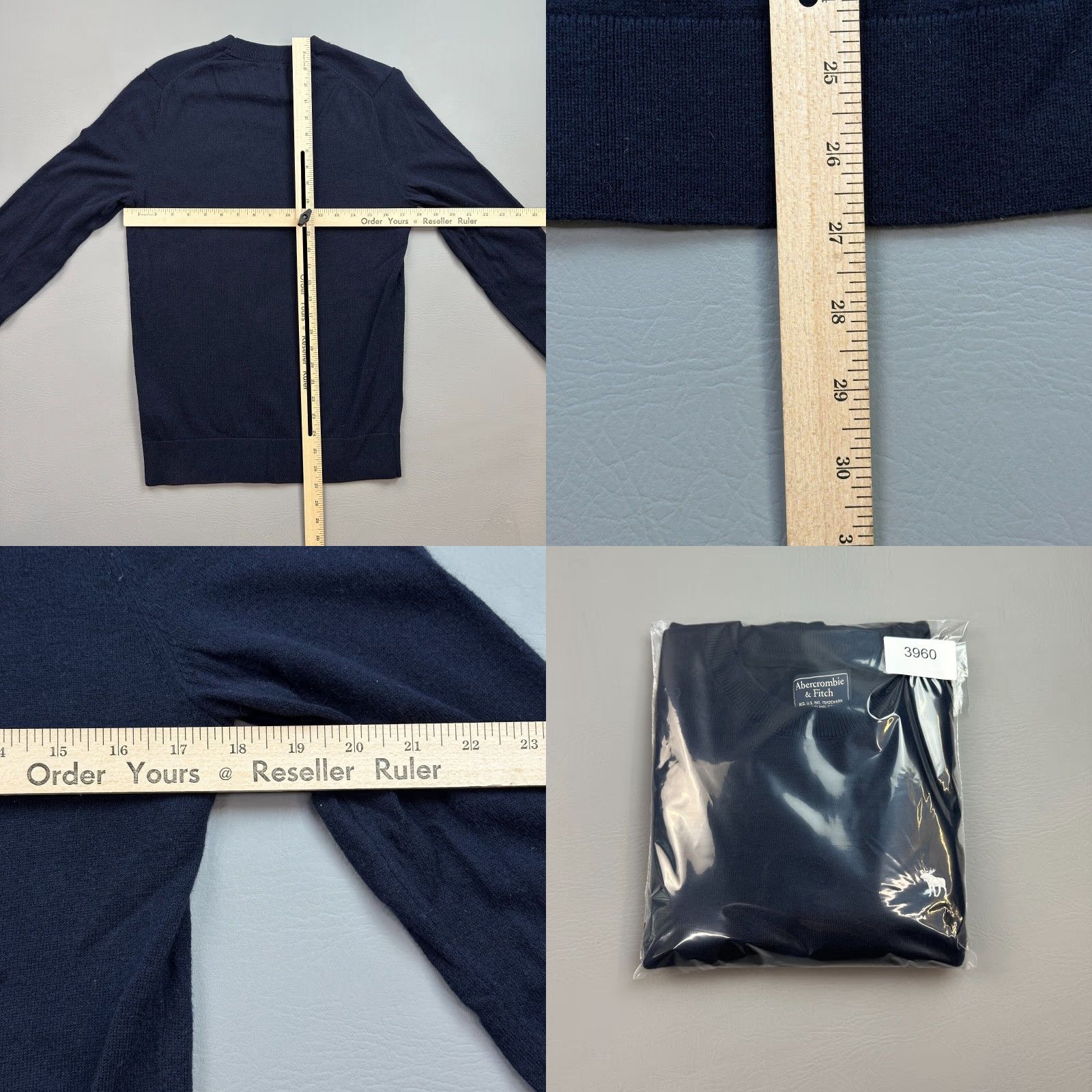 Abercrombie & Fitch Abercrombie & Fitch Sweater Mens Small Blue Merino Wool Blend Pullover Casual Size US S / EU 44-46 / 1 - 9 Thumbnail
