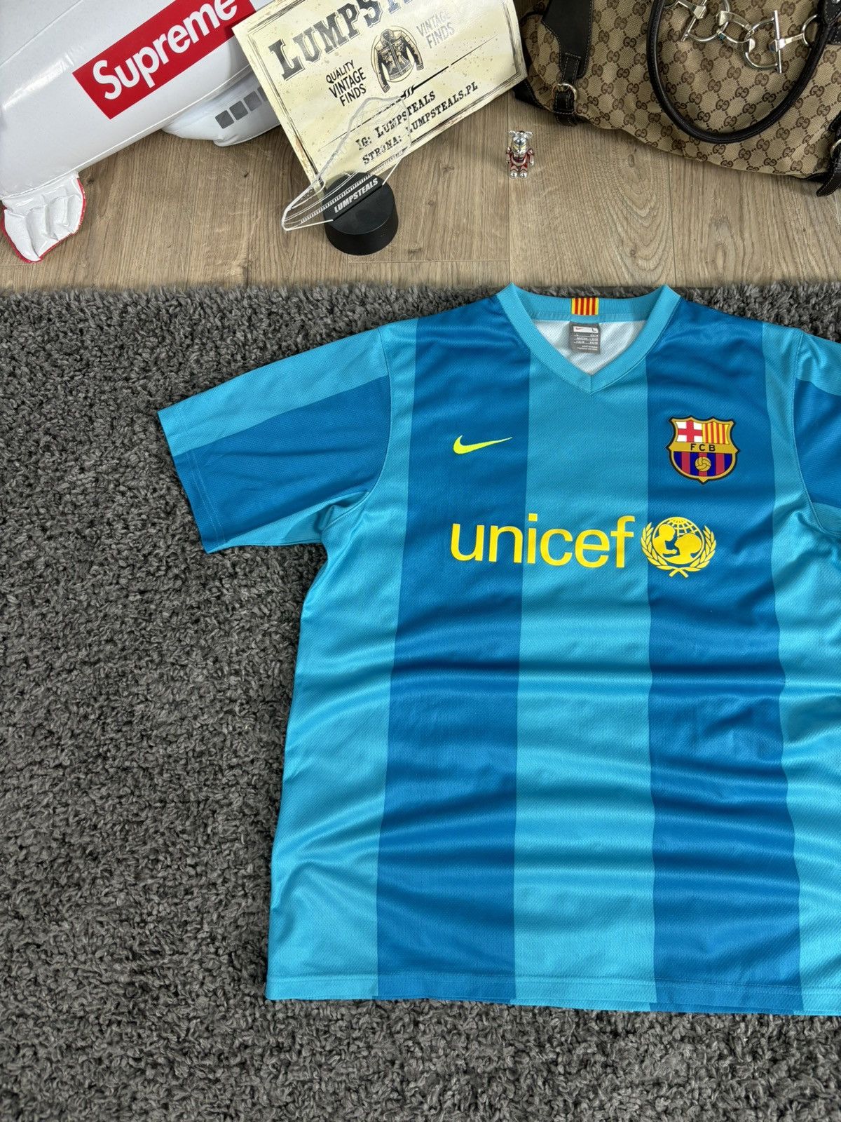 Nike × Vintage Soccer Jersey Nike FC Barcelona Vintage 2007 Blockcore Size US L / EU 52-54 / 3 - 2 Thumbnail