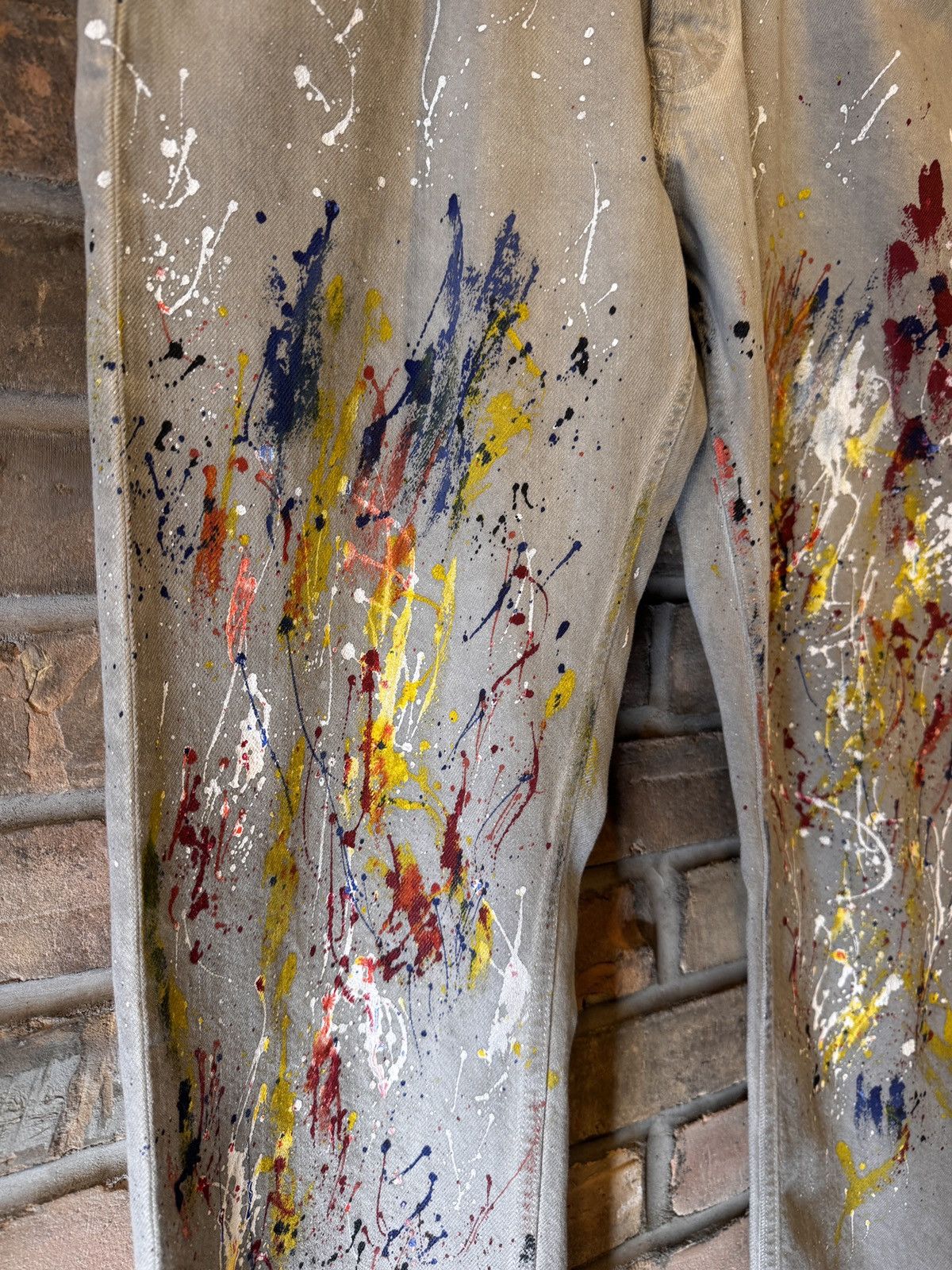 Calvin Klein Raf Simons Era Calvin Klein Paint Splatter Denim Size US 32 / EU 48 - 3 Thumbnail