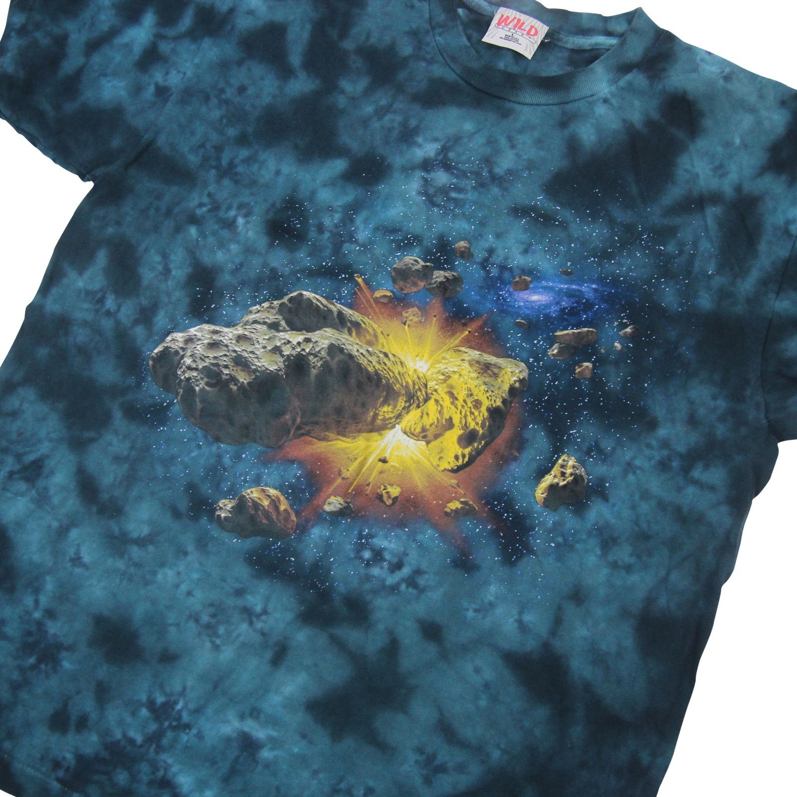 Vintage Vintage Astroid Collision Tie Dye Graphic T Shirt Size US L / EU 52-54 / 3 - 2 Thumbnail