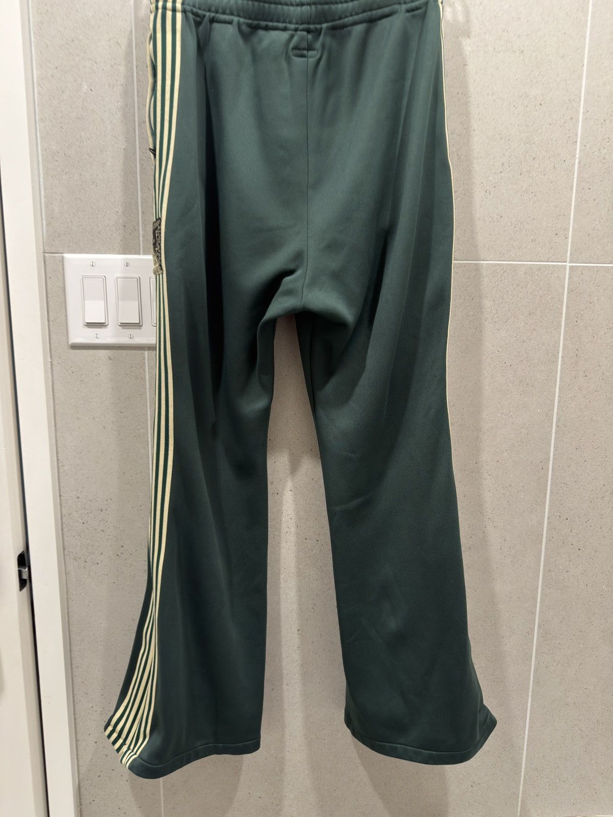 Kapital Kapital Smooth Jersey Stuntman Striped Flared Track Pants Size US 30 / EU 46 - 2 Thumbnail