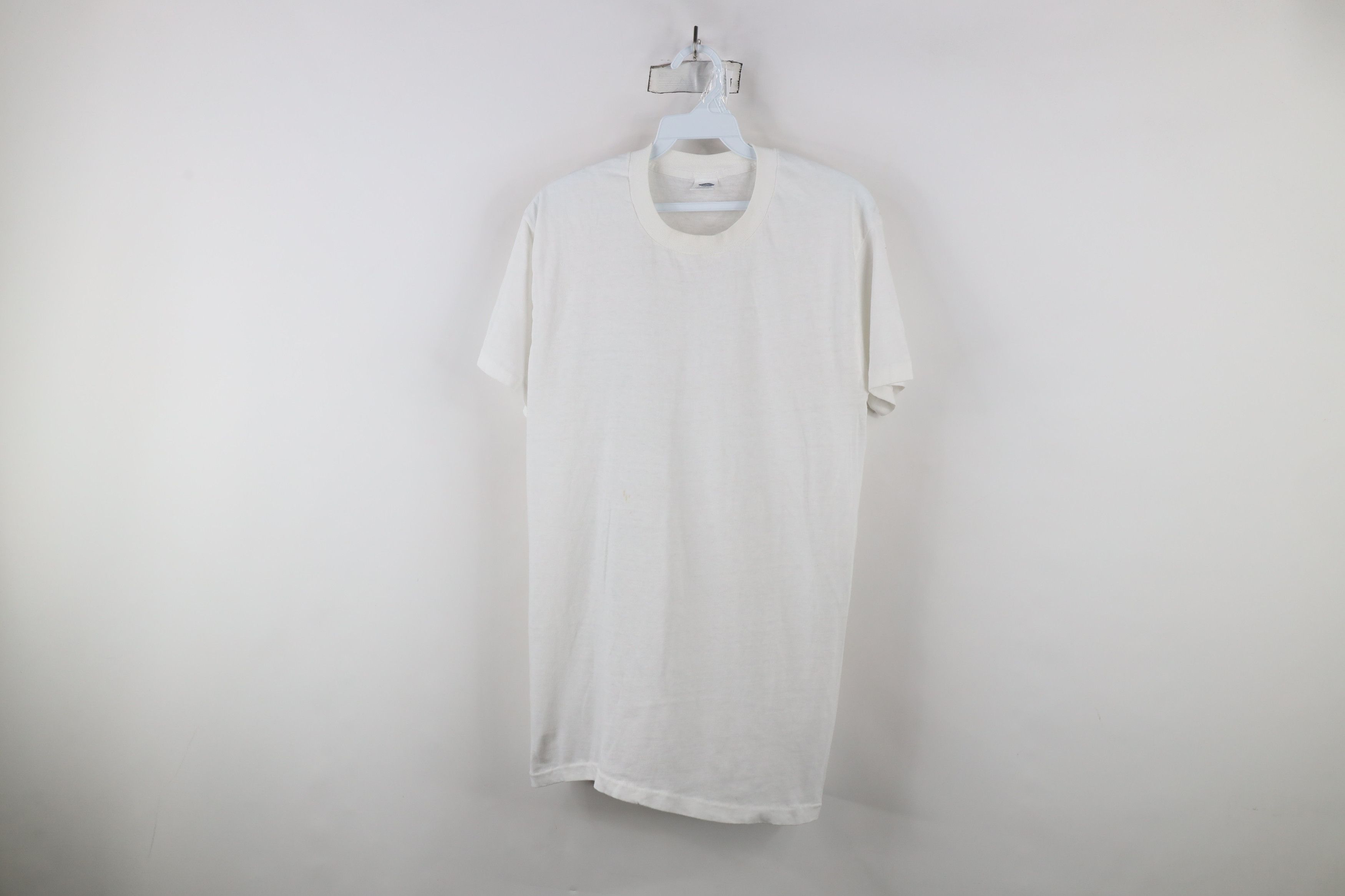 Vintage Vintage 90s Streetwear Cotton Short Sleeve T-Shirt White USA Size US L / EU 52-54 / 3 - 1 Thumbnail