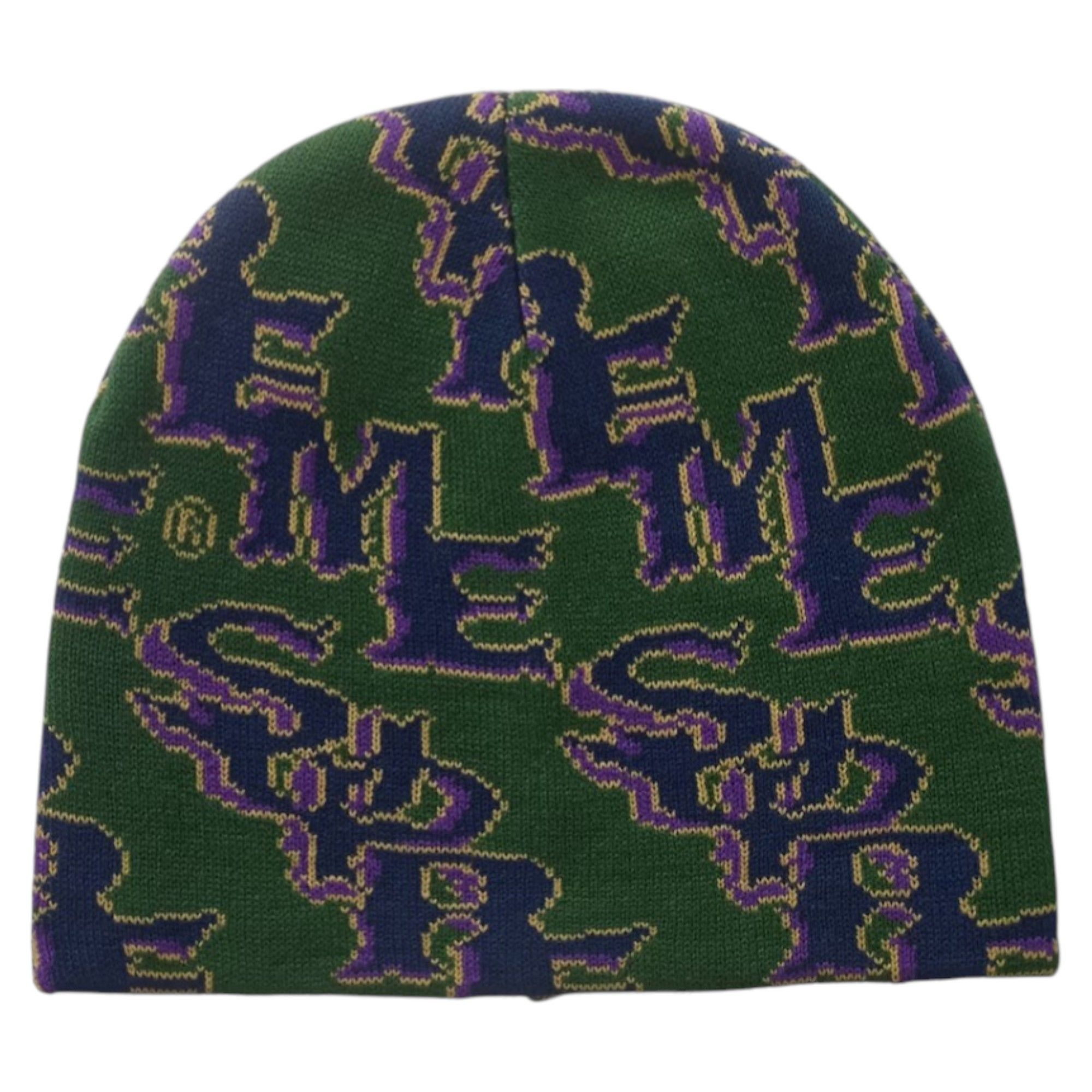 Supreme Supreme SS26 Slanted Gothic Outline Graphic Beanie White