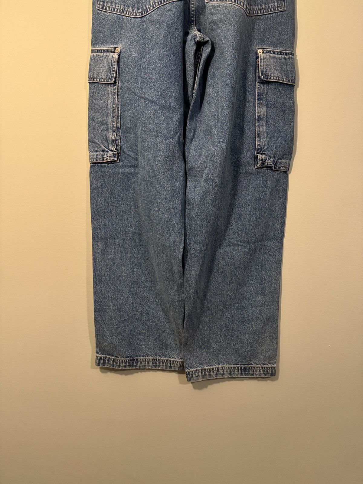 Tommy Hilfiger Vintage Denim Cargo Pocket Jeans Skater Baggy ERD Grunge Size US 29 - 12 Thumbnail