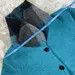 Japanese Brand Vintage Castelletti Ivana Blue Drape Wool Coat Jacket- J496 Size US M / EU 48-50 / 2 - 5 Thumbnail