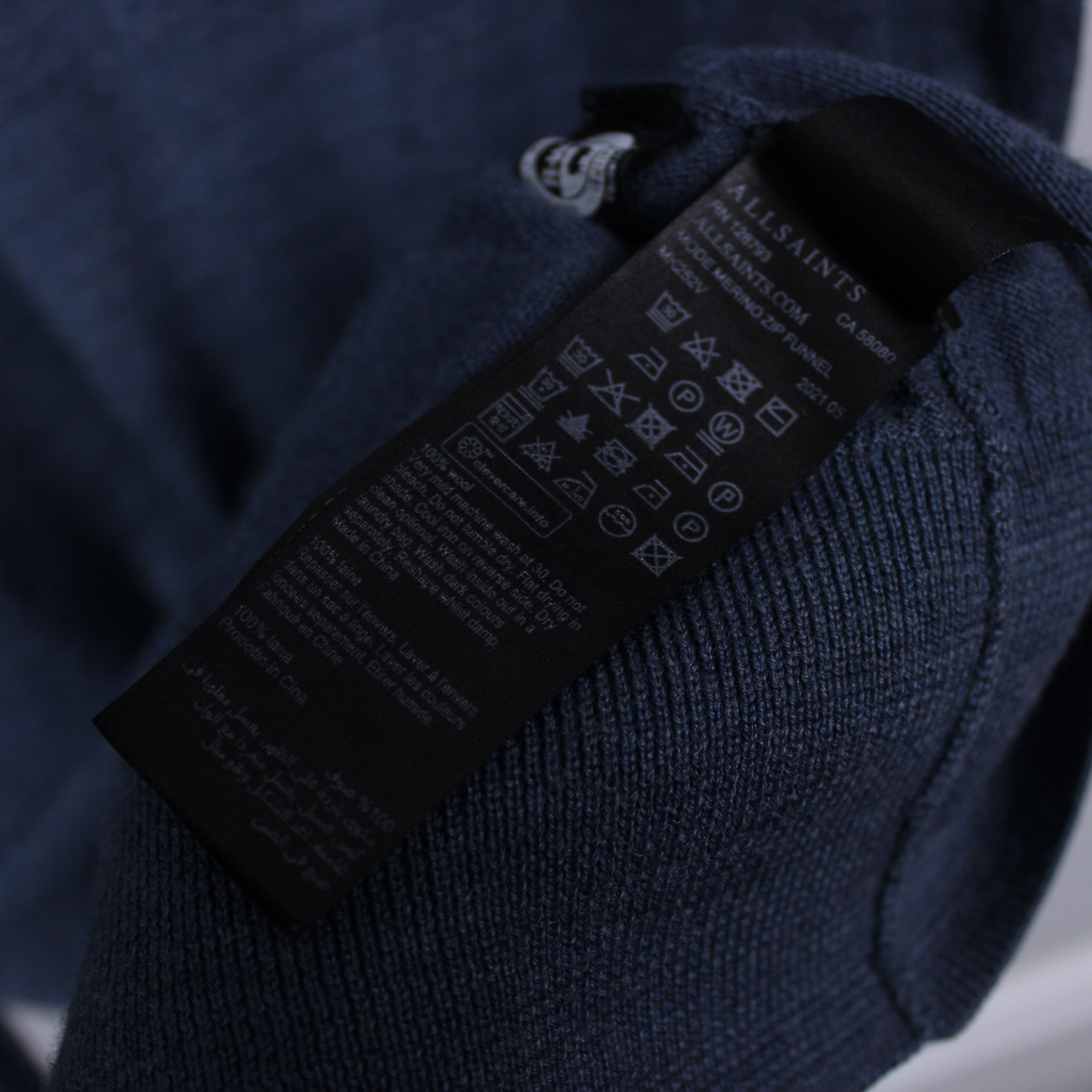 Allsaints Allsaints sweater men wool merino rare zip S M Size US M / EU 48-50 / 2 - 8 Thumbnail