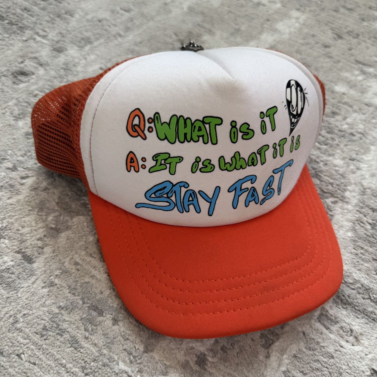 Chrome Hearts Matty boy question trucker hat Size ONE SIZE - 2 Thumbnail