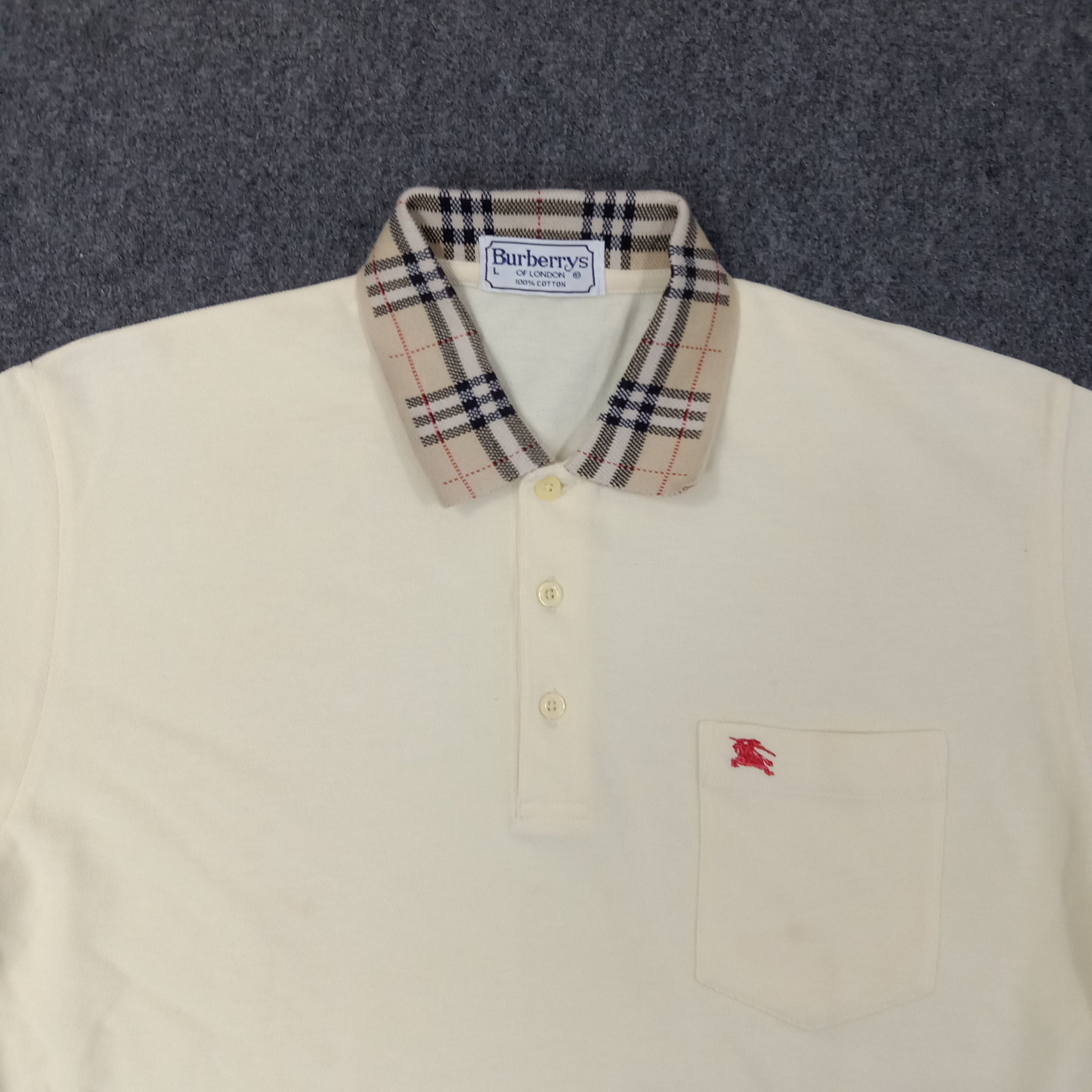 Burberry Burberry Nova Check Designer Brand Polos C239N34 Size US XL / EU 56 / 4 - 2 Thumbnail