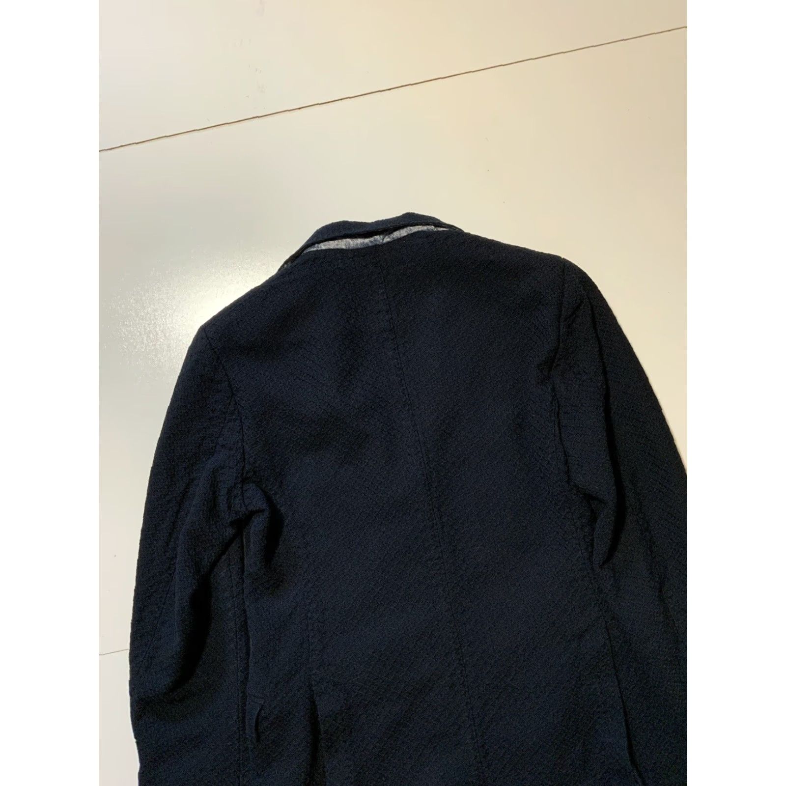 Liberty London VINTAGE Liberty of London Blazer Jacket Made In Italy Cotton Navy Two Button Sz. 48 Mens Regular 42" Chest 28.5" Length Size 48R - 6 Thumbnail