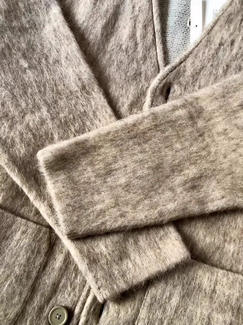 Our Legacy our legacy Light greyish white horsehair cardigan 2503-Next Size US M / EU 48-50 / 2 - 5 Thumbnail