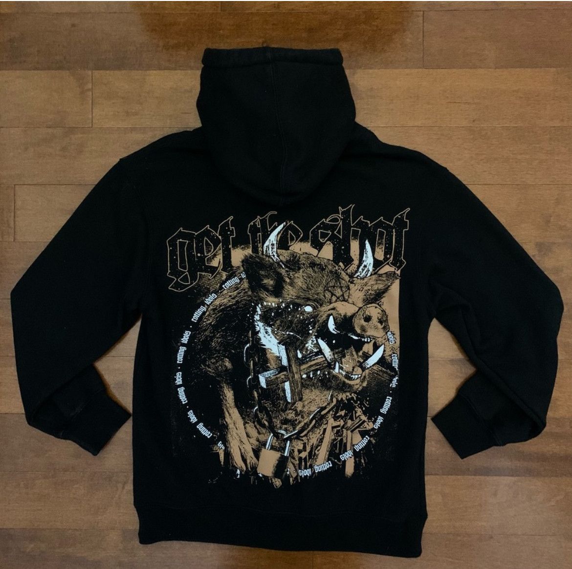 Band Tees GET THE SHOT - Zip Up Hoodie NWOT Size US S / EU 44-46 / 1 - 2 Thumbnail