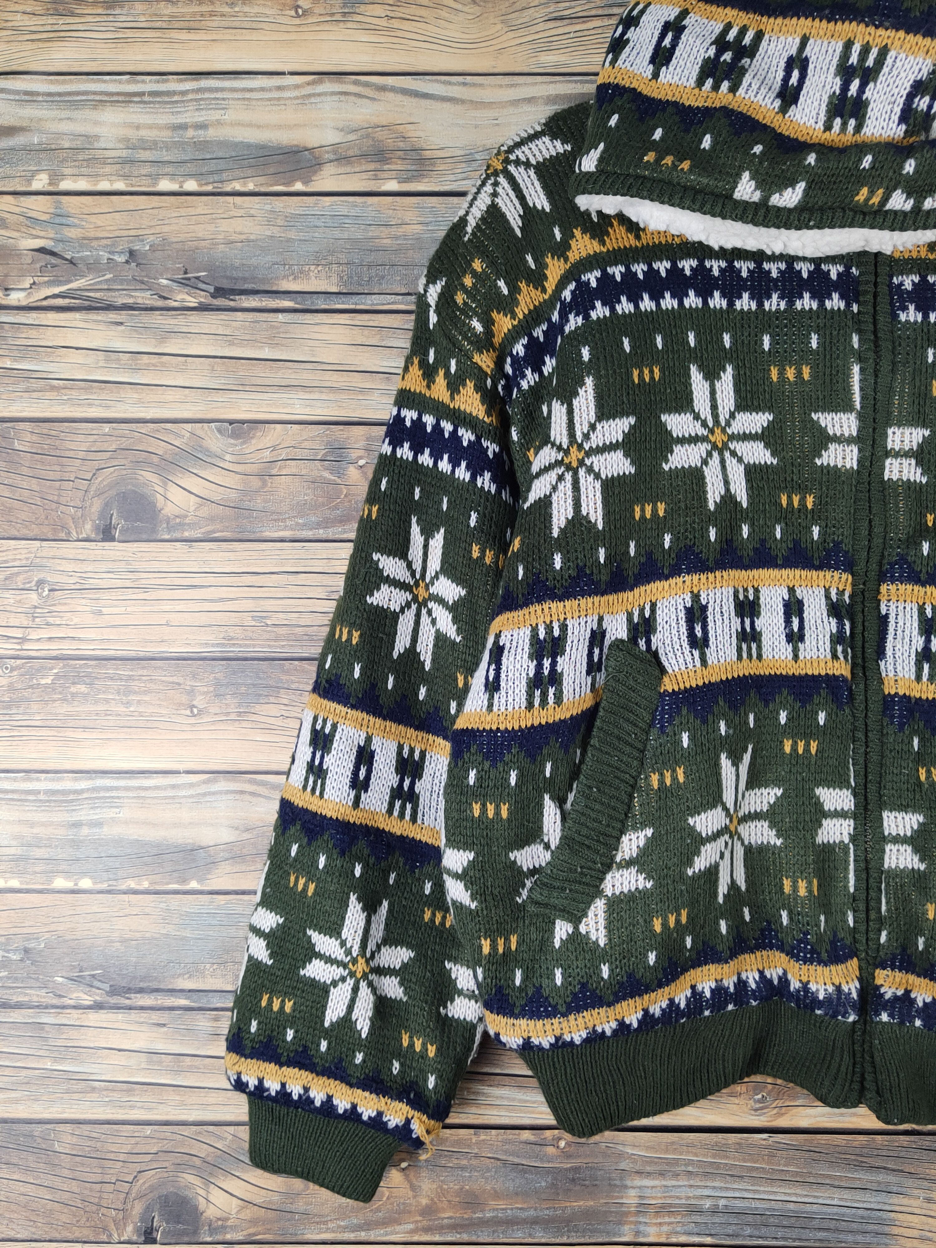 Japanese Brand Big Session Olive Hoodie Knitwear Sweaters #W1266 Size L / US 10 / IT 46 - 4 Thumbnail