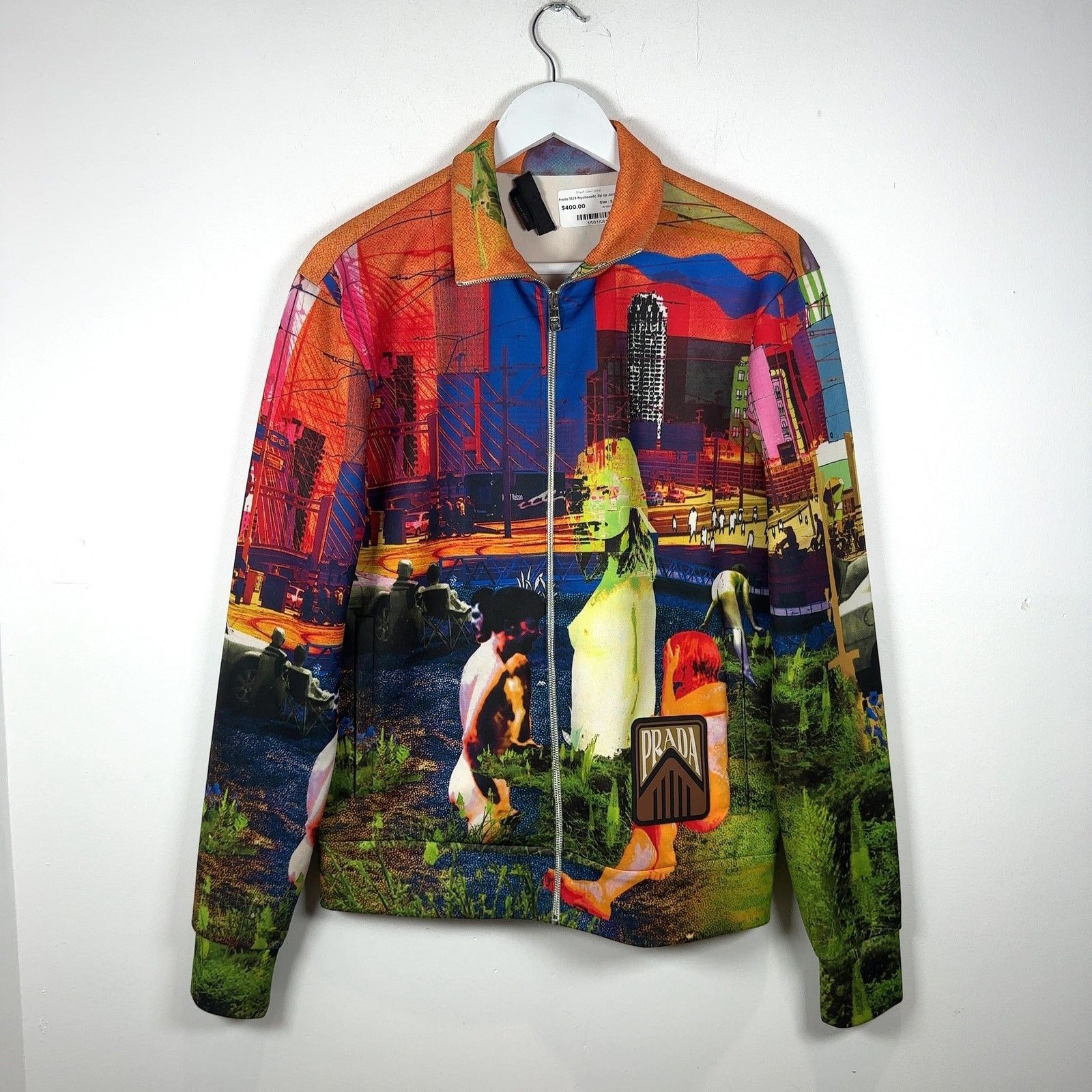 Prada Prada SS19 Psychedelic Zip Up Jacket Size US S / EU 44-46 / 1 - 1 Thumbnail