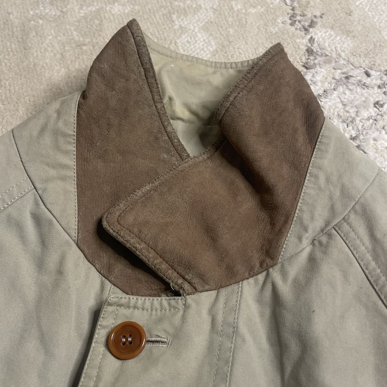 Burberry vintage Burberry Trench Coat winter jacket COTTON WAX Beige Size US L / EU 52-54 / 3 - 7 Thumbnail
