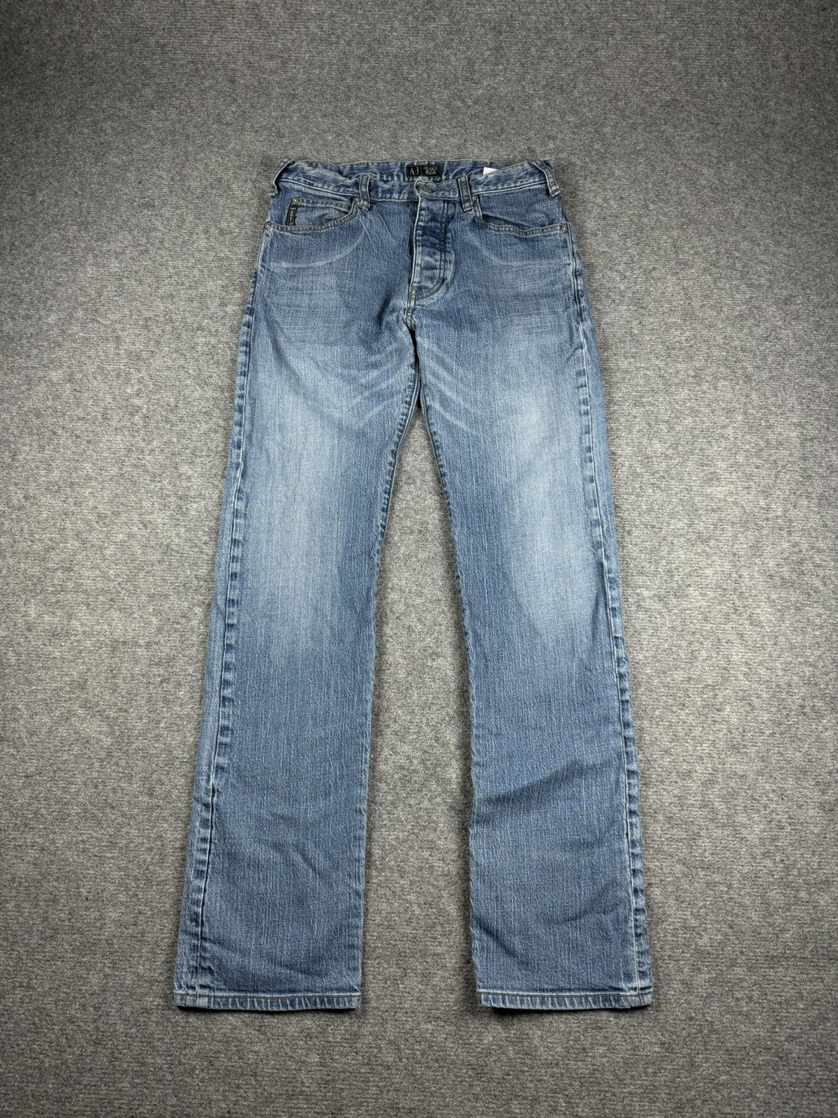 Armani × Vintage Vintage Armani straight fit denim jeans Size US 30 / EU 46 - 1 Thumbnail