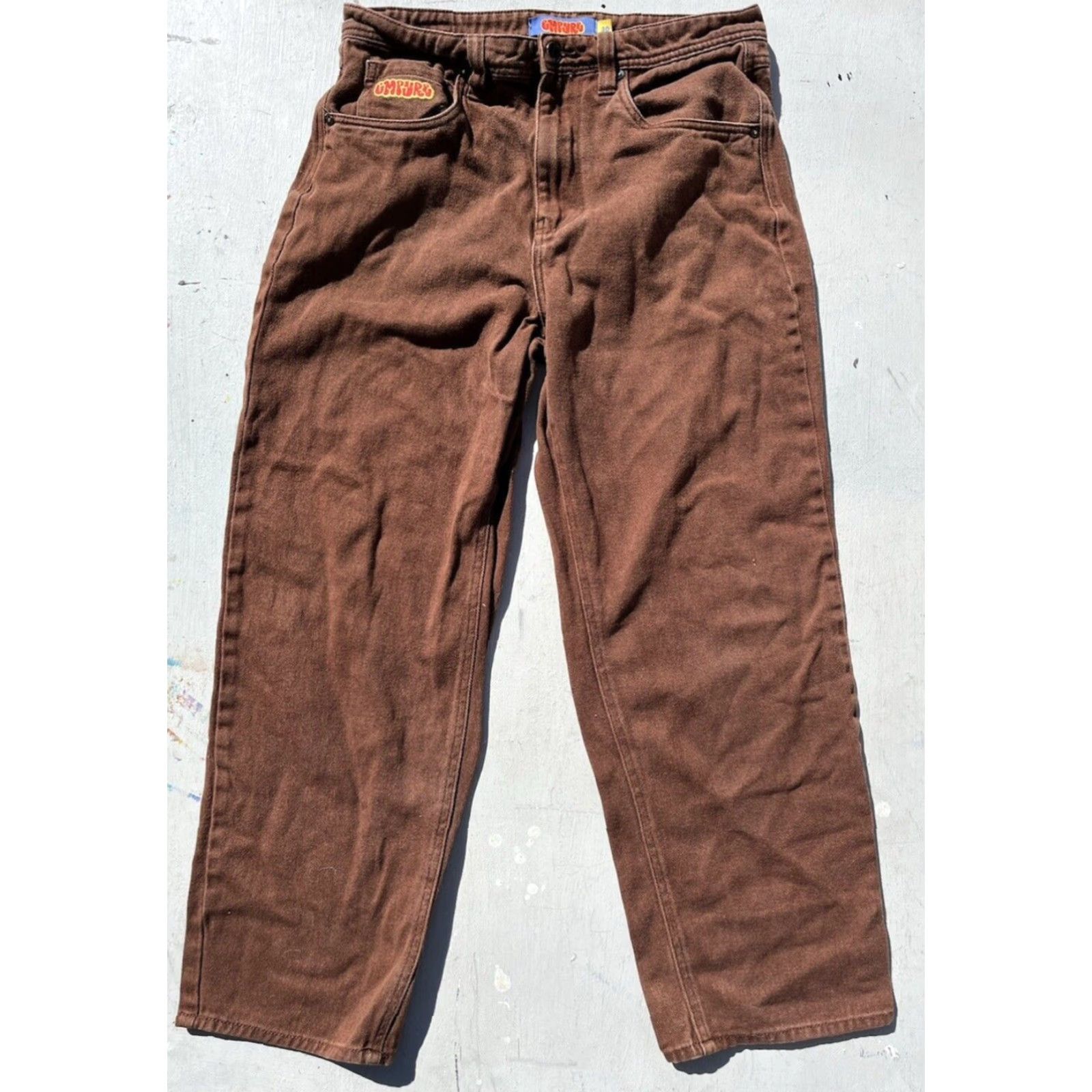 Empyre VINTAGE Girl's Empyre Jeans Brown Corduroy Logo 30 Street Hip Hop Embroidered Brown Corduroy Logo 30 Jeans Emypre Relax Mens Women Girls Boys Size 30" / US 8 / IT 44 - 4 Thumbnail