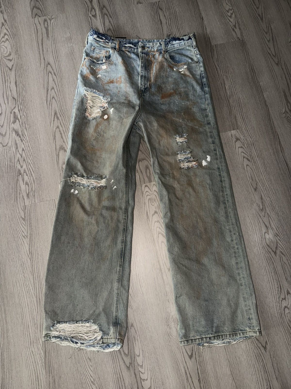Greedy Unit Greedy Unit Thrashed Jeans Size US 36 / EU 52 - 3 Thumbnail