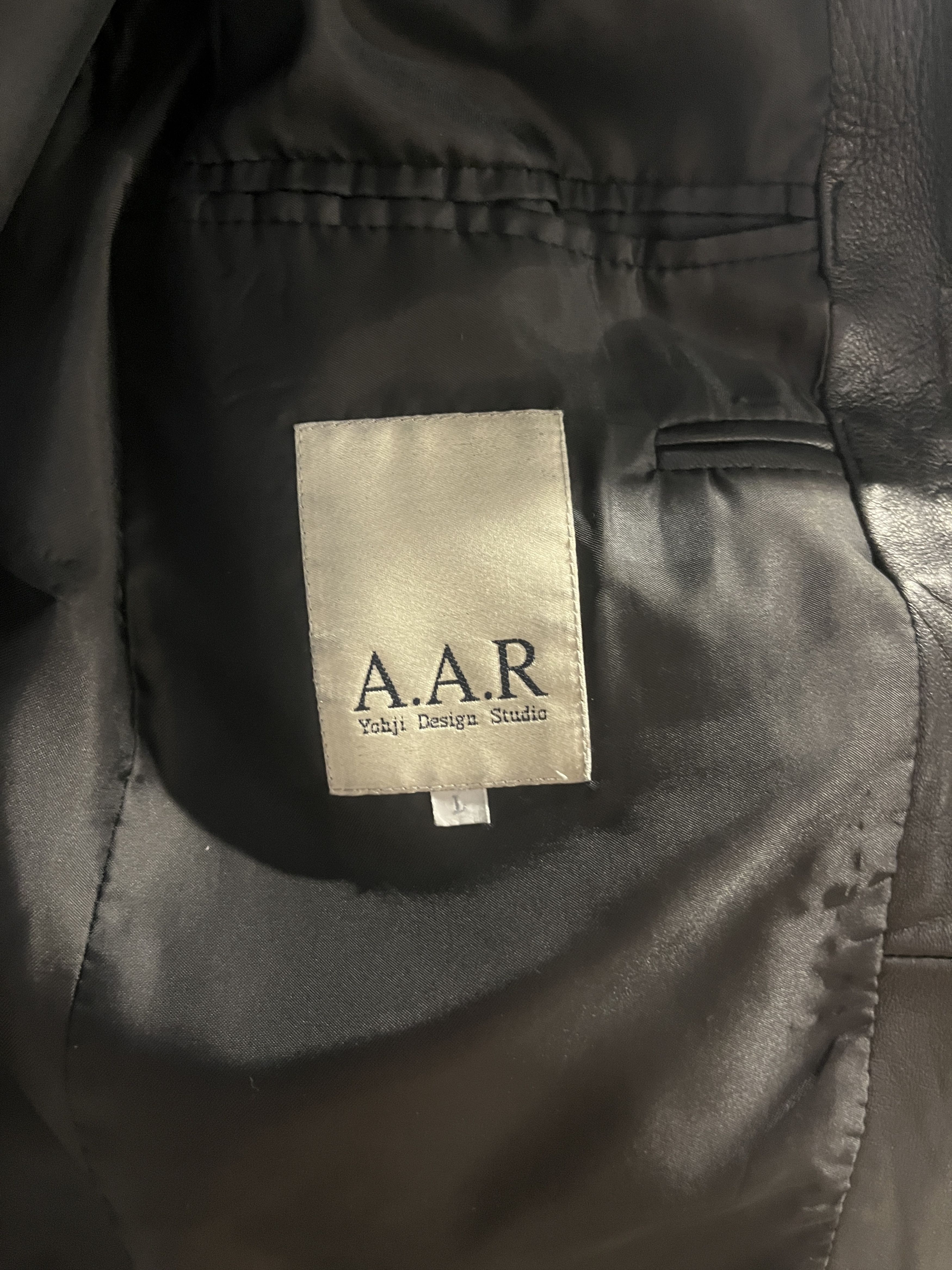 Yohji Yamamoto AAR Yohji Design Studio Sheepskin Leather Blazer Jacket Size US L / EU 52-54 / 3 - 5 Thumbnail