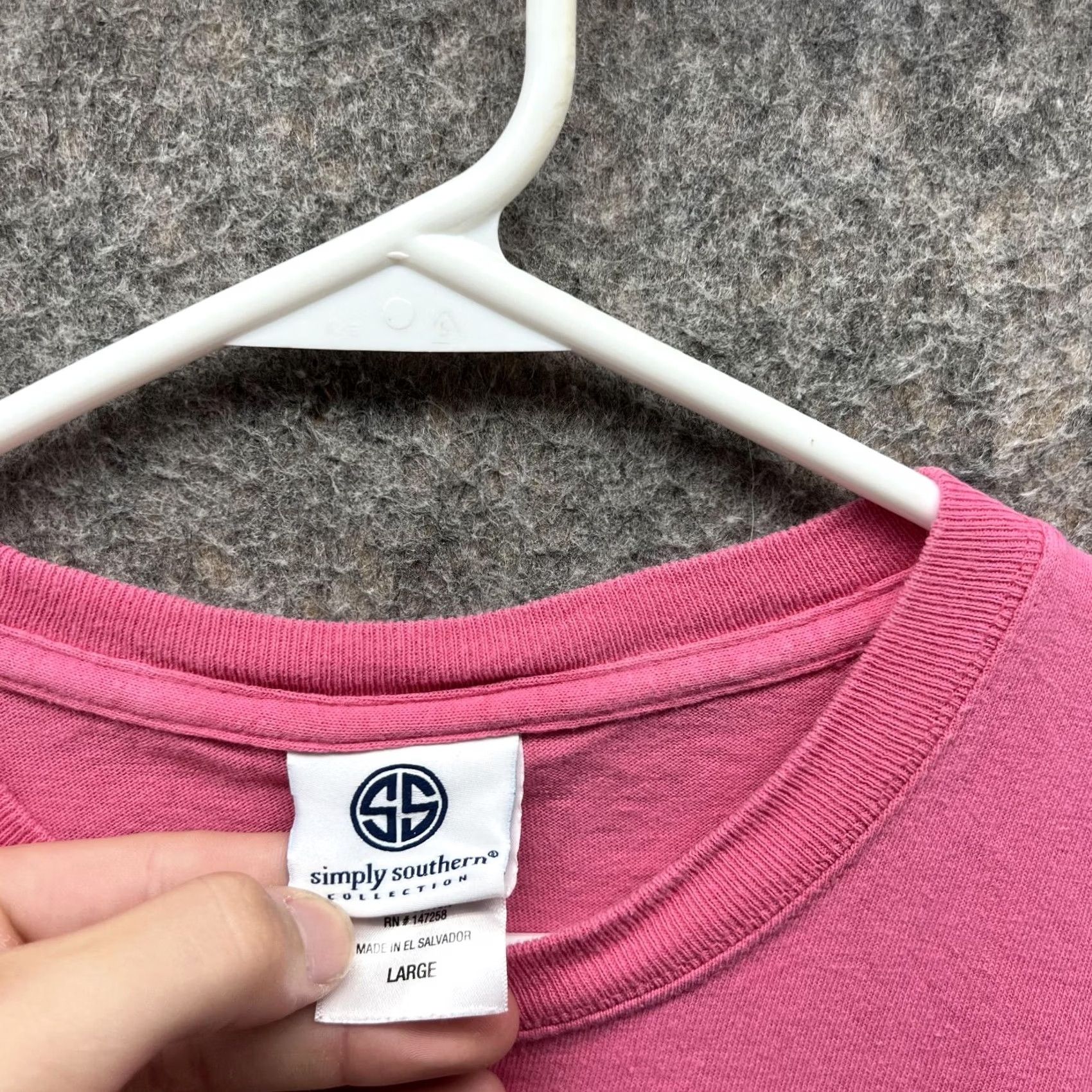 Pinko Simply Southern Shirt Men Large Pink White Casual Tee Crewneck Long Sleeve Size US L / EU 52-54 / 3 - 6 Thumbnail