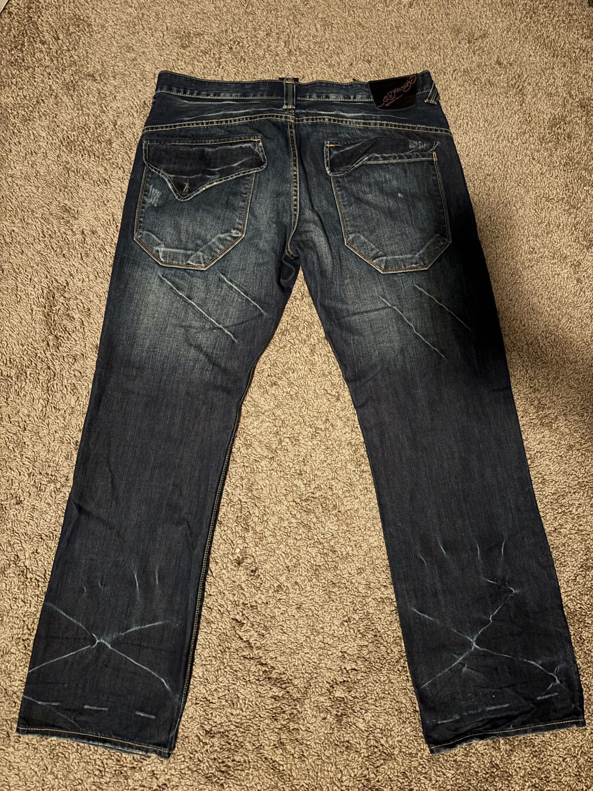 Ed Hardy Blue Ed Hardy vintage jeans Size US 40 / EU 56 - 2 Thumbnail