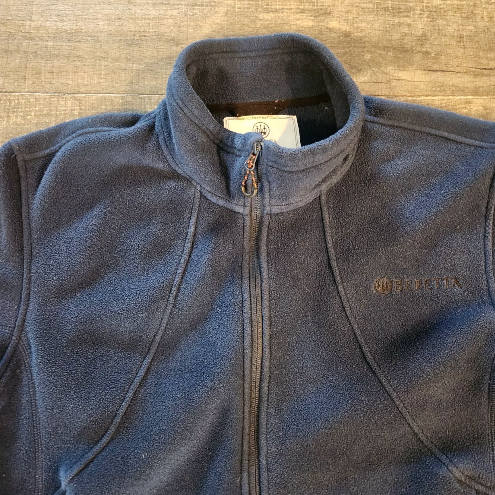 Vintage Beretta Polar Tech Fleece Zip Up Jacket Mens XL Navy Blue Embroidered Bomber Full Zip Size US XL / EU 56 / 4 - 6 Thumbnail